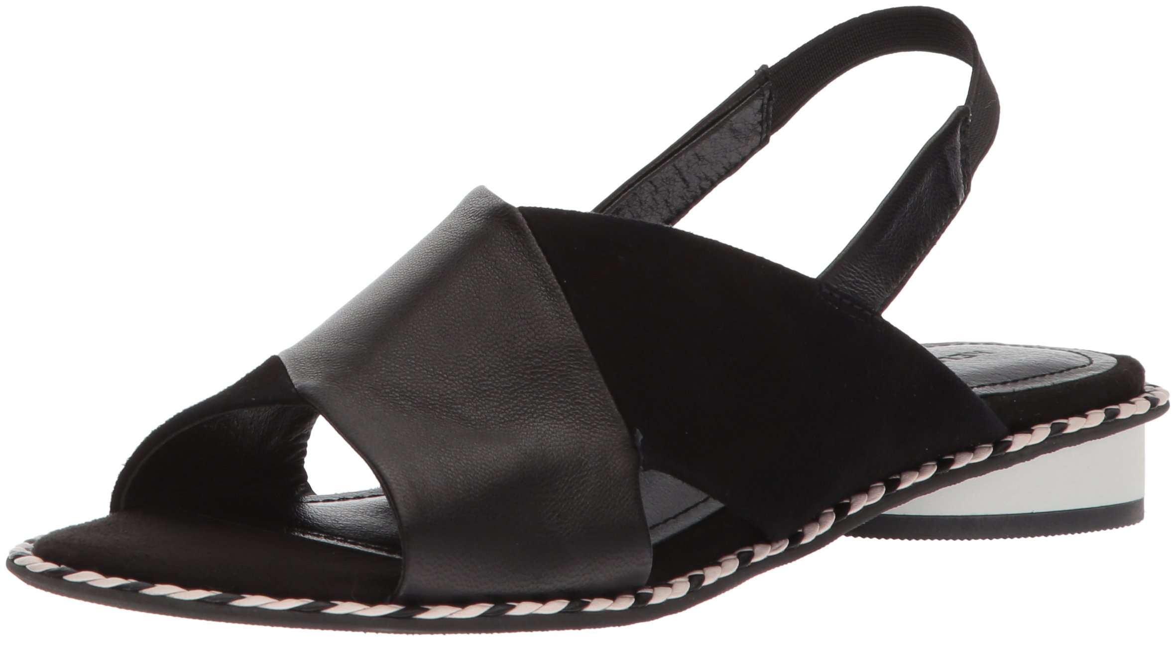 Kelsi Dagger Brooklyn Women's Saline Flat Sandal, Black, 9 M US