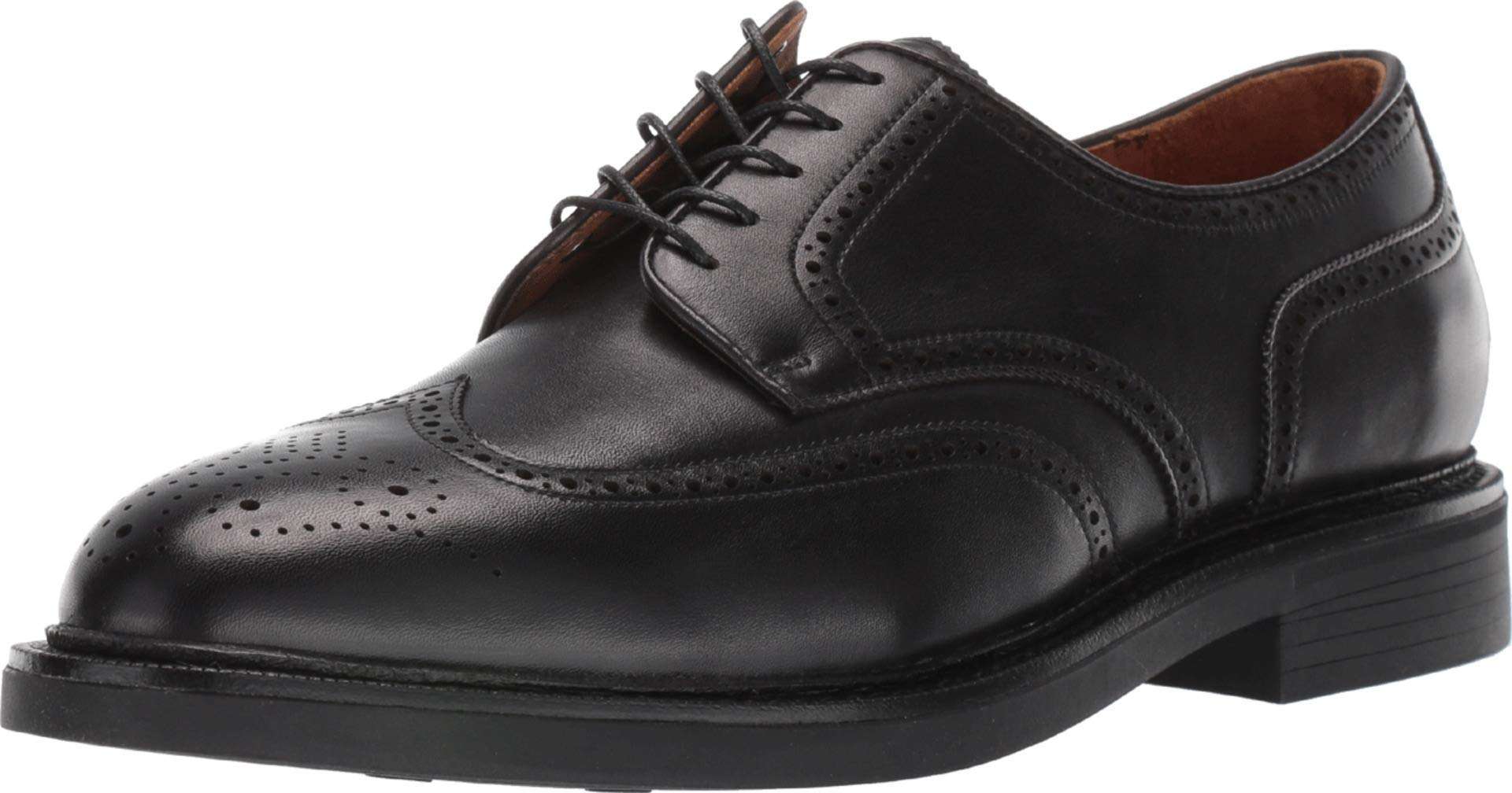 POLO RALPH LAUREN Men's Asher WGTIP Uniform Dress Shoe, Black, 10