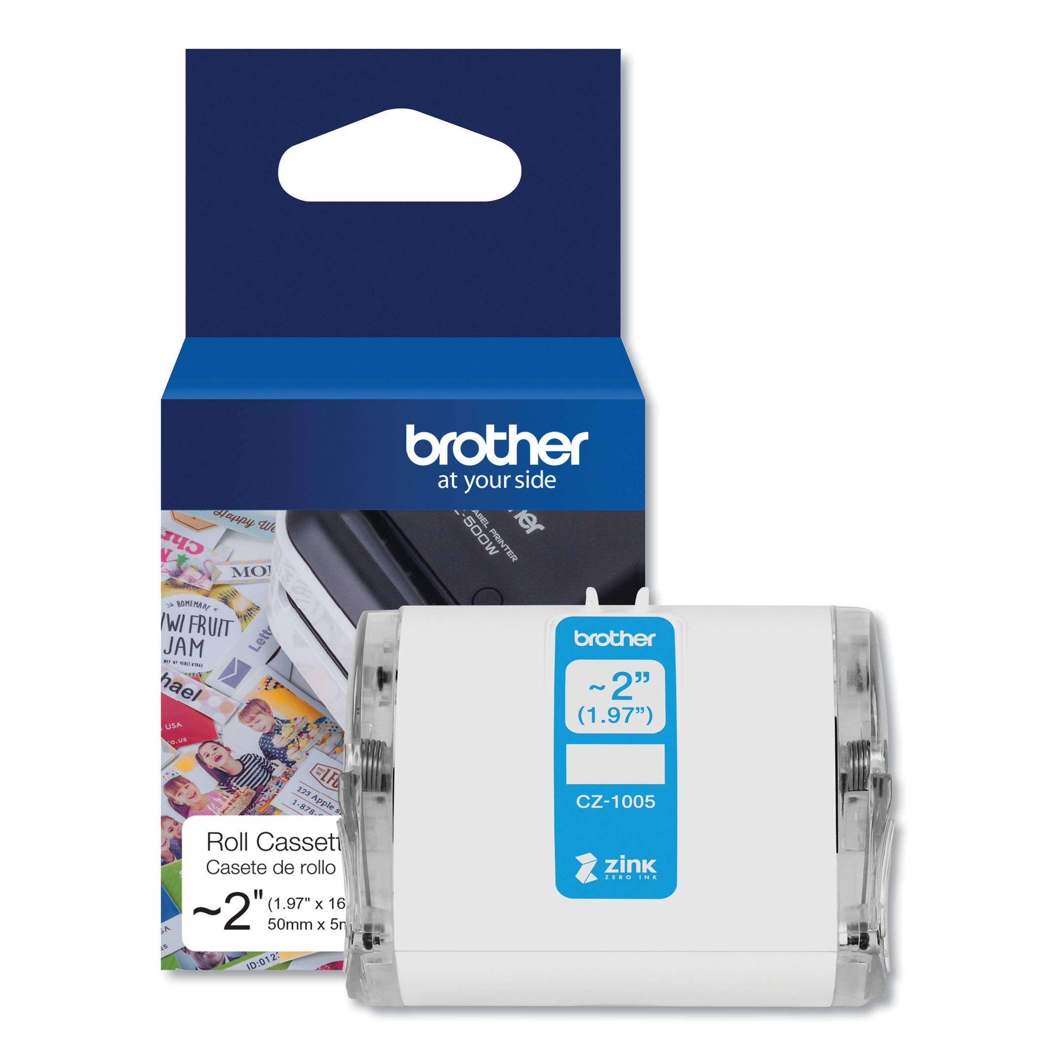 Brother CZ-1005 - Roll (5 cm x 5 m) 1 roll(s) Continuous Labels - for Brother VC-500W 1