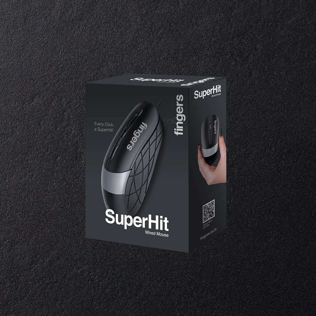Techno COMP, SuperHit Wired Mouse with Advance Optical Technology (Lightweight | Trendy Dual-Tone Design | Works Well with Windows®, Mac, Linux) (3 Pc) 5