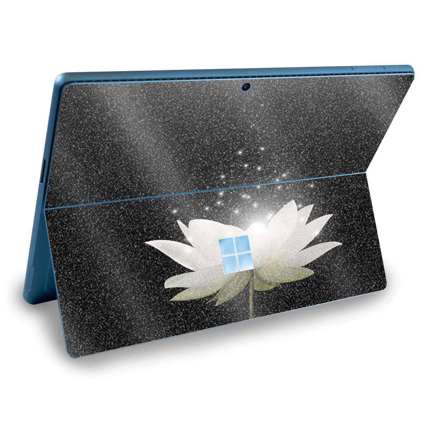 MightySkins Glossy Glitter Skin Compatible with Microsoft Surface Pro 9 (2022) - Twilight Lotus | Protective, Durable High-Gloss Glitter Finish | Easy to Apply & Change Styles | Made in The USA 1
