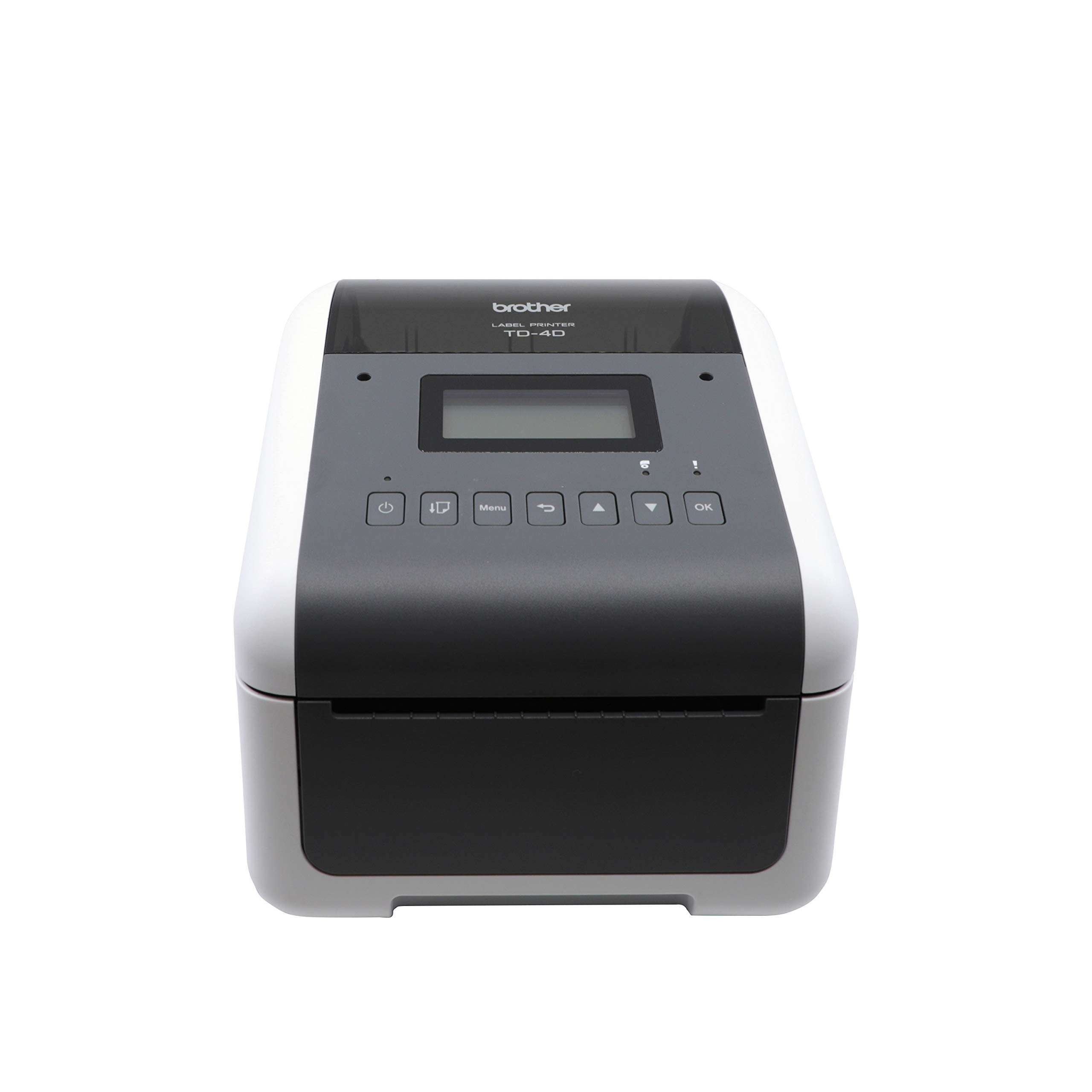 Brother TD-4550DNWB 4-inch Thermal Desktop Barcode and Label Printer, for Labels, Barcodes, Receipts and Tags, 300 dpi, 6 IPS, Standard USB and Serial, Ethernet LAN, Built-in Wi-Fi and Bluetooth,White