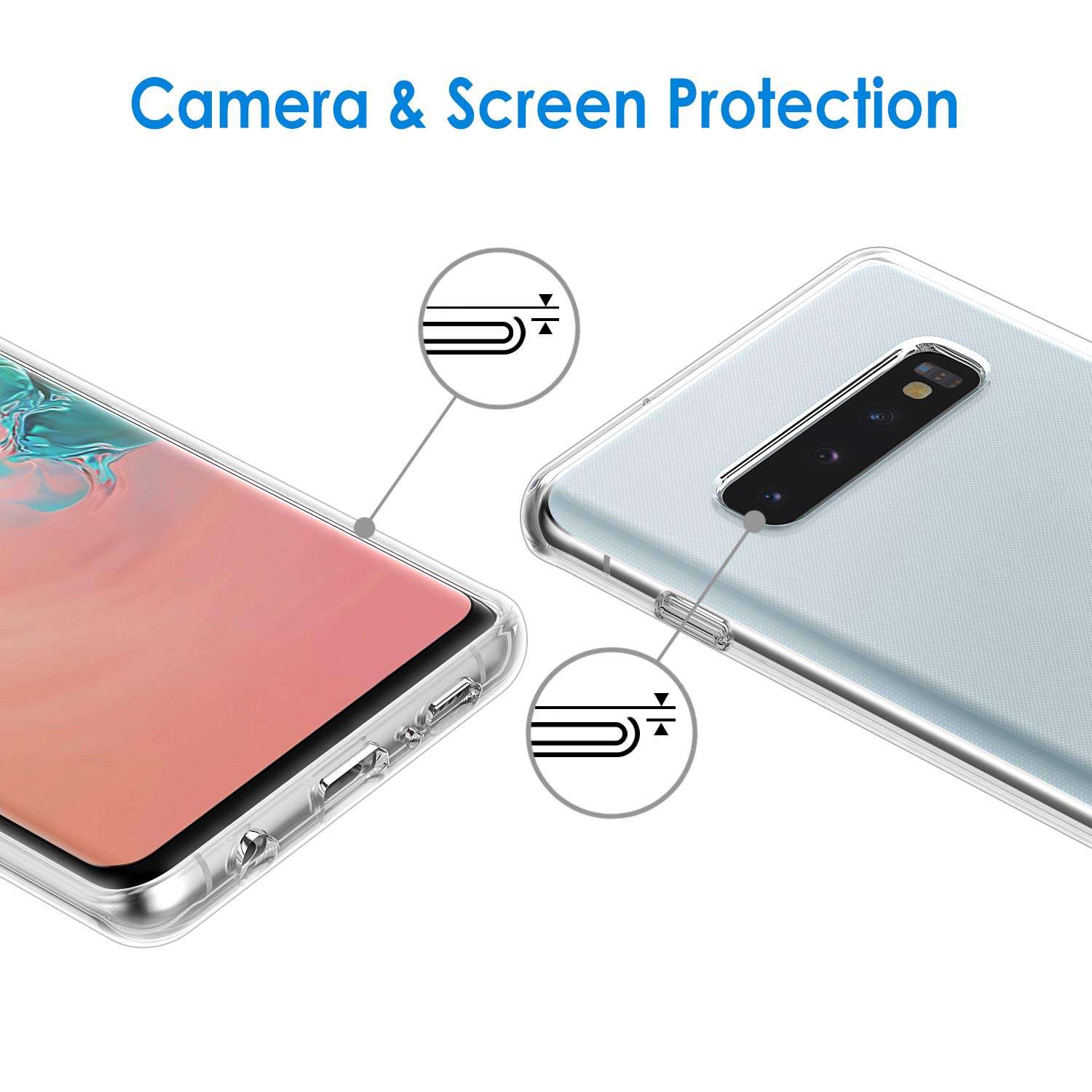 JETech Case for Samsung Galaxy S10 Plus S10+, Premium TPU Material, Shock Proof, HD Clear 5