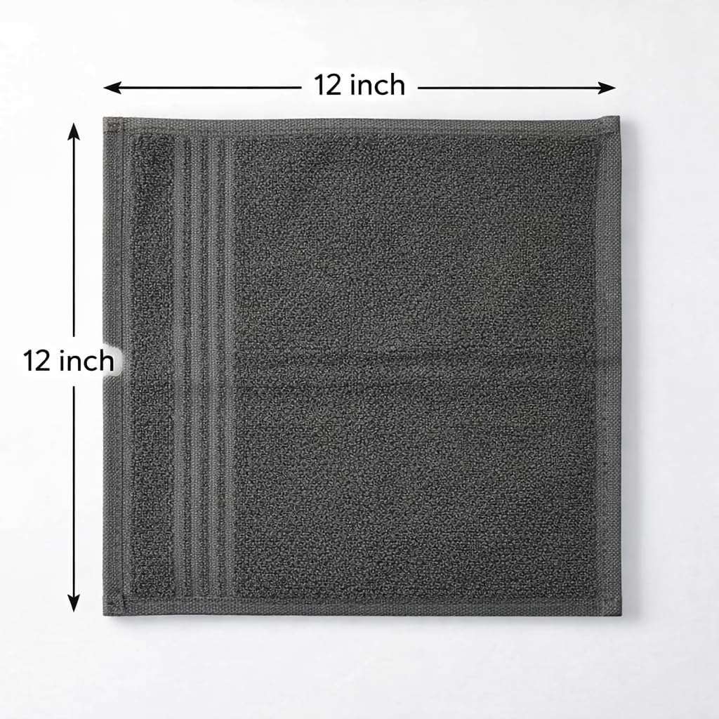 Premium Terry Cotton Face Towels Set of 3 – Super Soft, Quick Dry & Ultra Absorbent – for Home, Gym, Bathroom & Travel 3