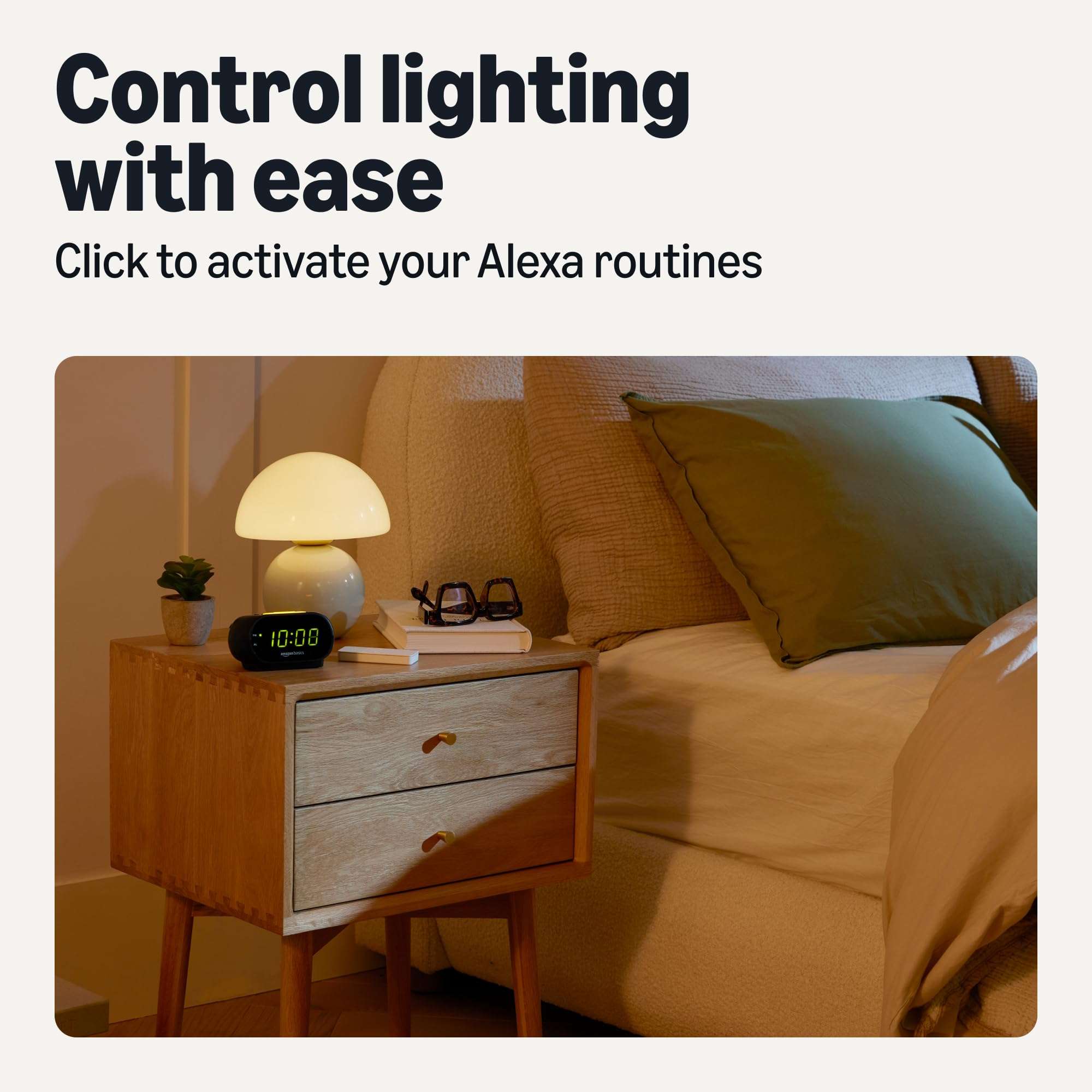 Amazon Basics Smart Dimmer Switch and Remote for Music and Routines, Compatible Echo Devices Required, Works with Alexa Only, No Wiring Required 4