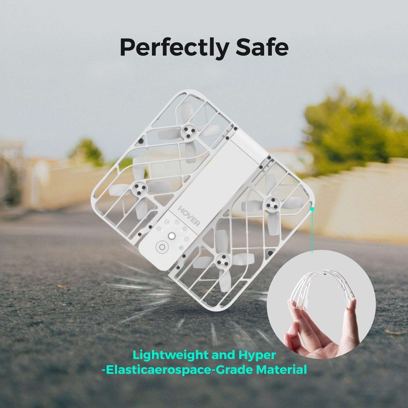 HOVERAir X1 Drone with Camera, Self-Flying Camera Drone with Follow Me Mode, Foldable Mini Drone with HDR Video Capture, Palm Takeoff, Intelligent Flight Paths, Hands-Free Control White (Combo Plus) 6