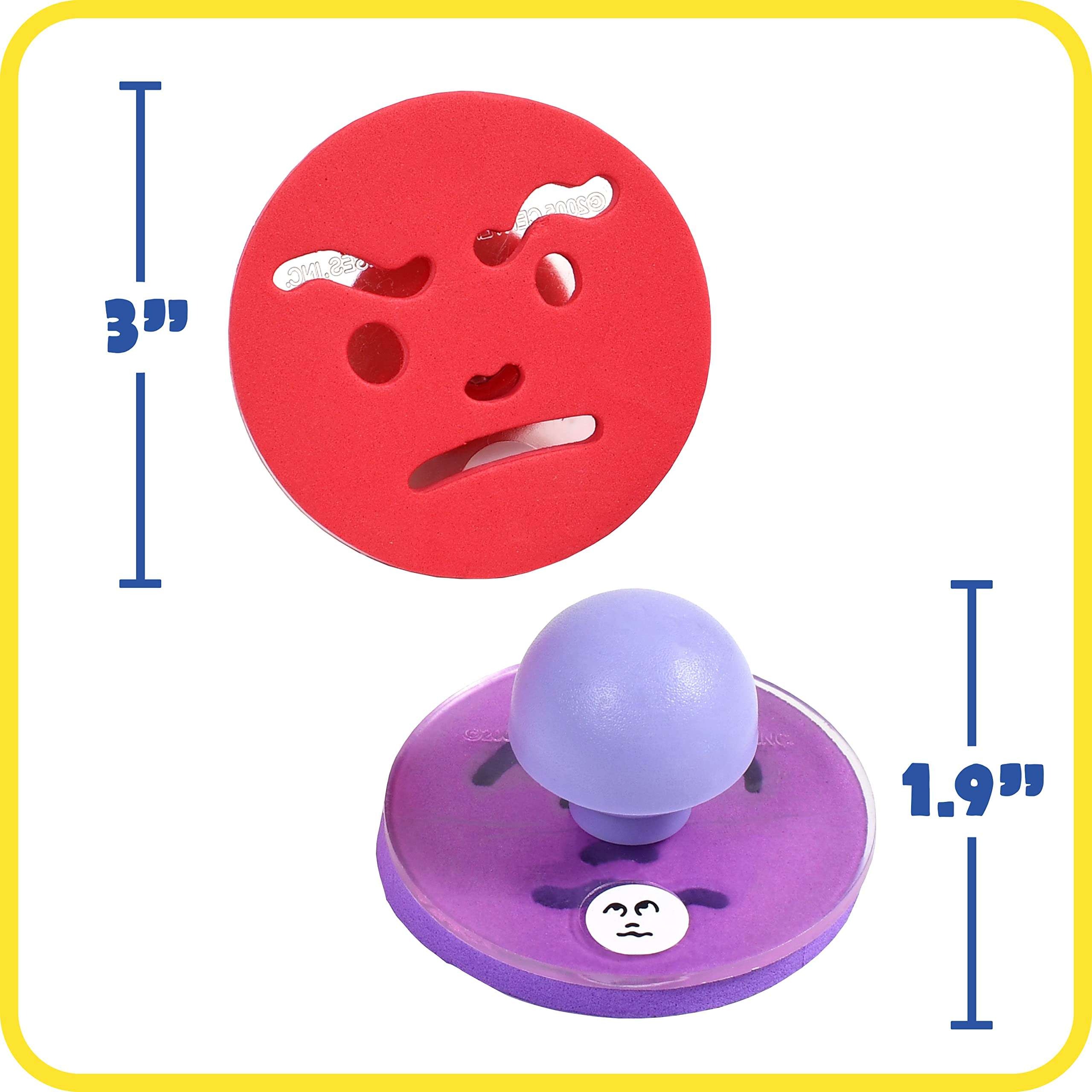 READY 2 LEARN Giant Stampers - Feelings - Set of 10 - Easy to Hold Foam Stamps for Kids - Arts and Crafts Stamps for Displays, Posters, Signs and DIY Projects 4