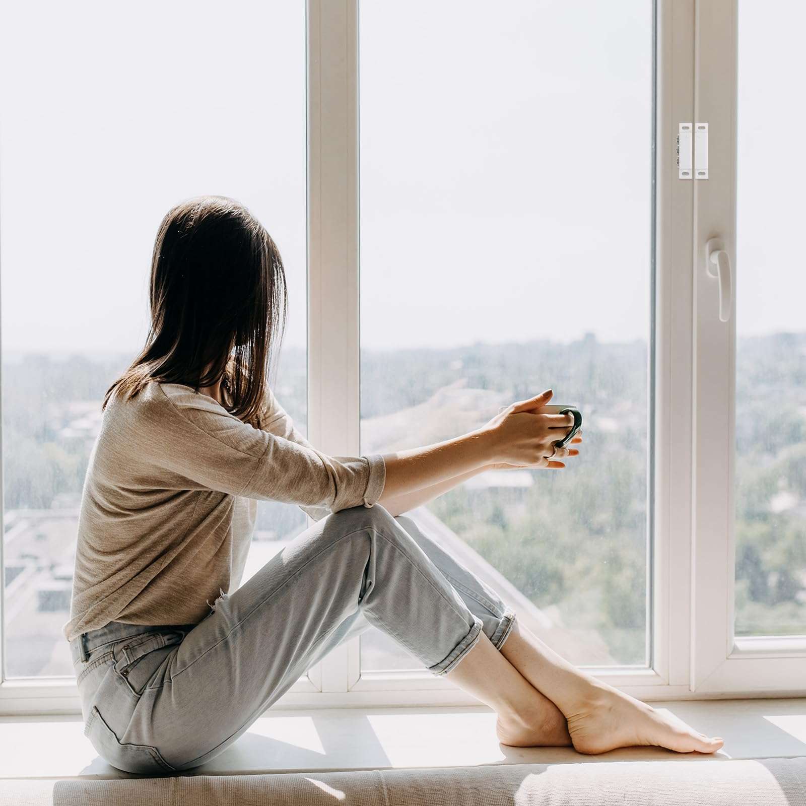 PATIKIL Magnetic Reed Switch, 2 Sets Normally Closed NC Wired Surface-Mounted Door Window Contact Switch for Home Security 4