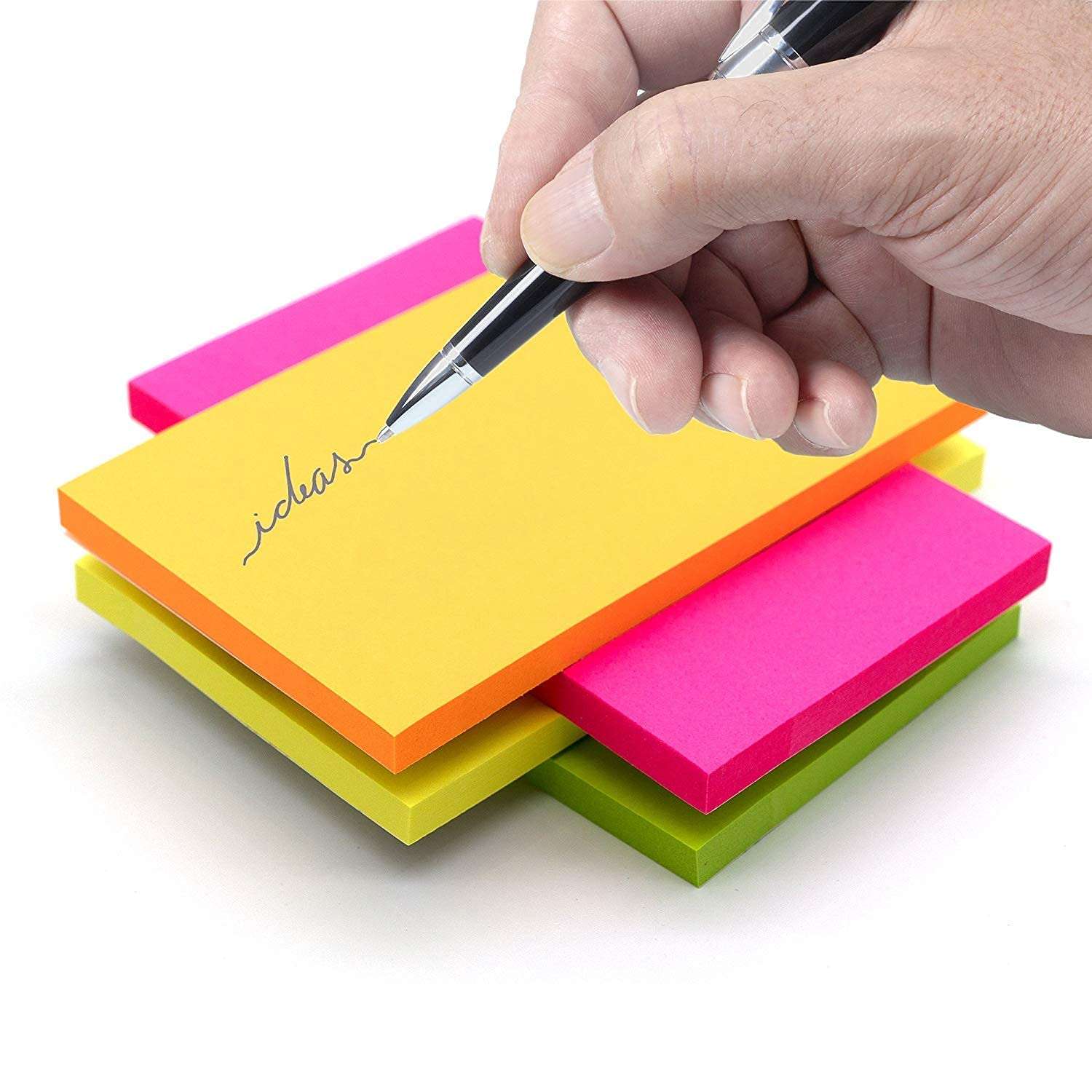 SCHUBERT Sticky Notes 3 x 4 Inch Pad 4 Colors (400 Sheets) 6