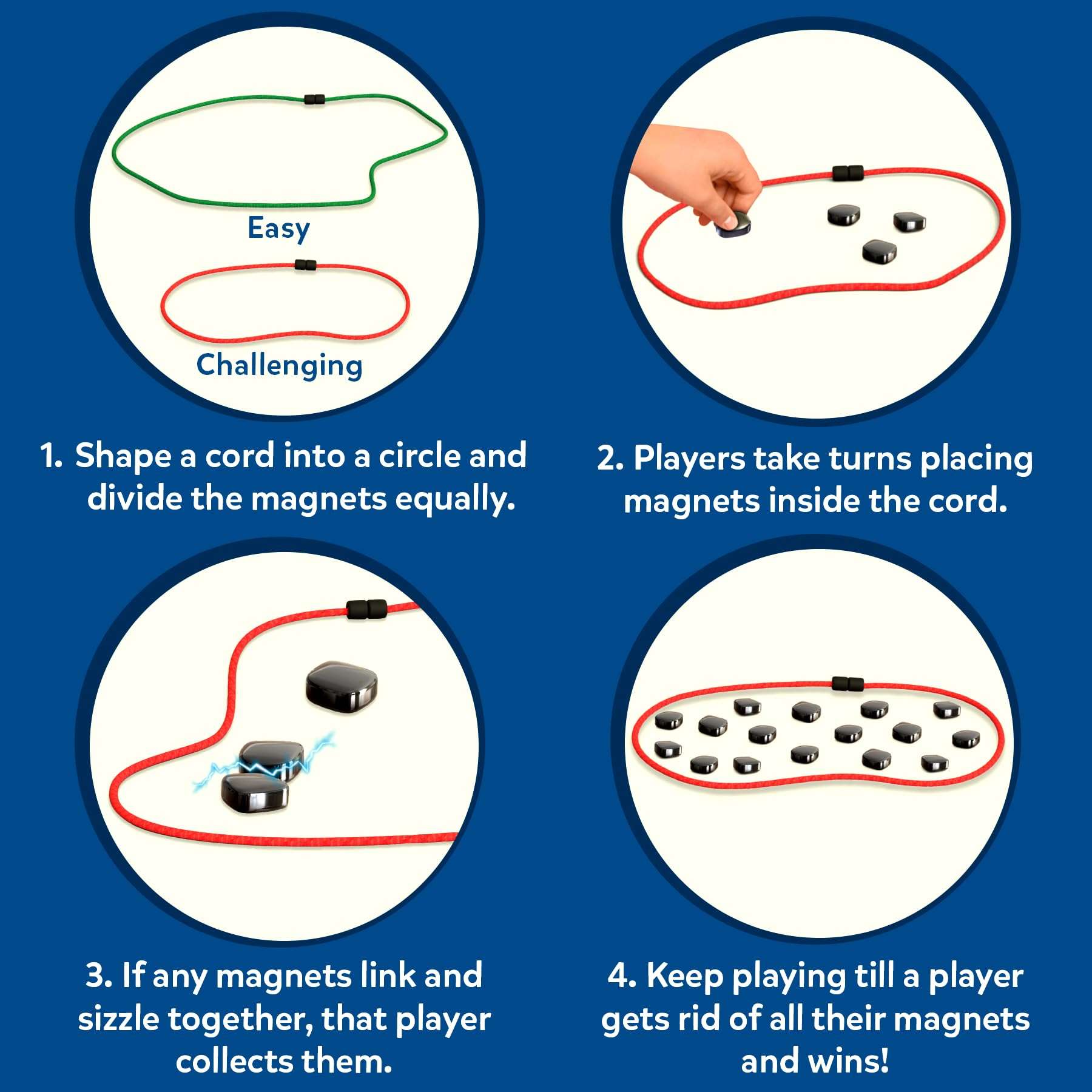 Skillmatics Sizzle - Classic Magnetic Attraction Toy, Strategy & Travel Game, Magnetic Toys & Games, Fun for Family Game Nights, Gifts for Teens & Adults Ages 15+, 2-4 Players 5