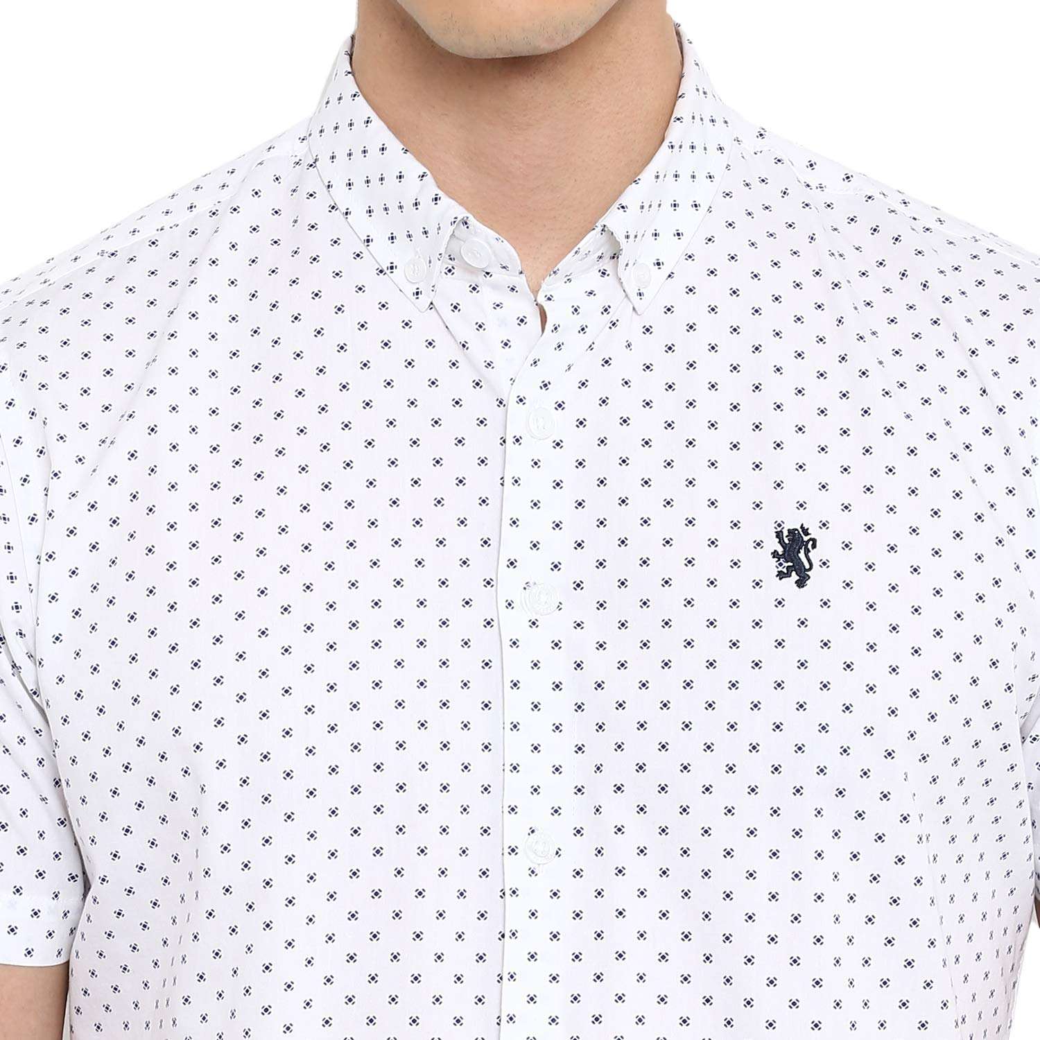 Red Tape Men's Printed Regular Fit Casual Shirt (RSH8325_Geometric Print XL) 5