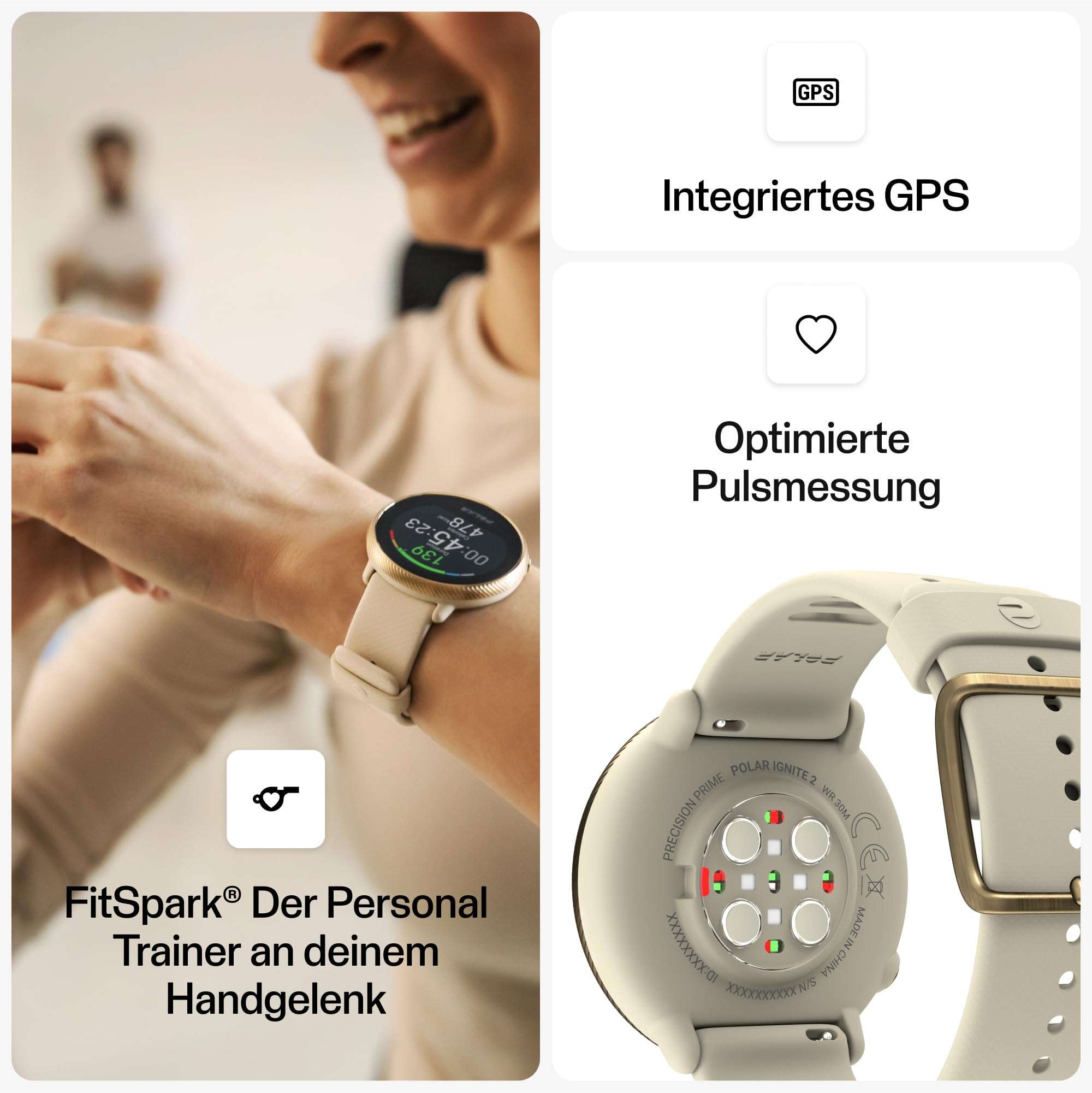 Polar Ignite 2 - Fitness Smartwatch with Integrated GPS - Wrist-Based Heart Monitor - Personalized Guidance for Workouts, Recovery and Sleep Tracking - Music Controls, Weather, Phone Notifications 2