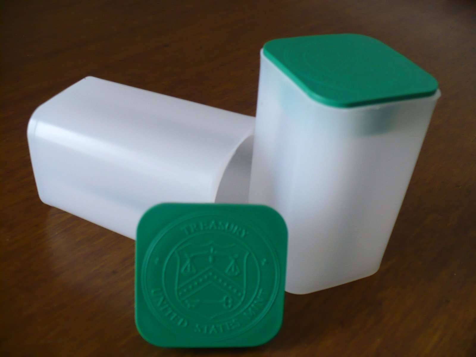 Genuine Coin Containers Silver Eagle Tube Holders 2 each Empty US MINT Coins 2