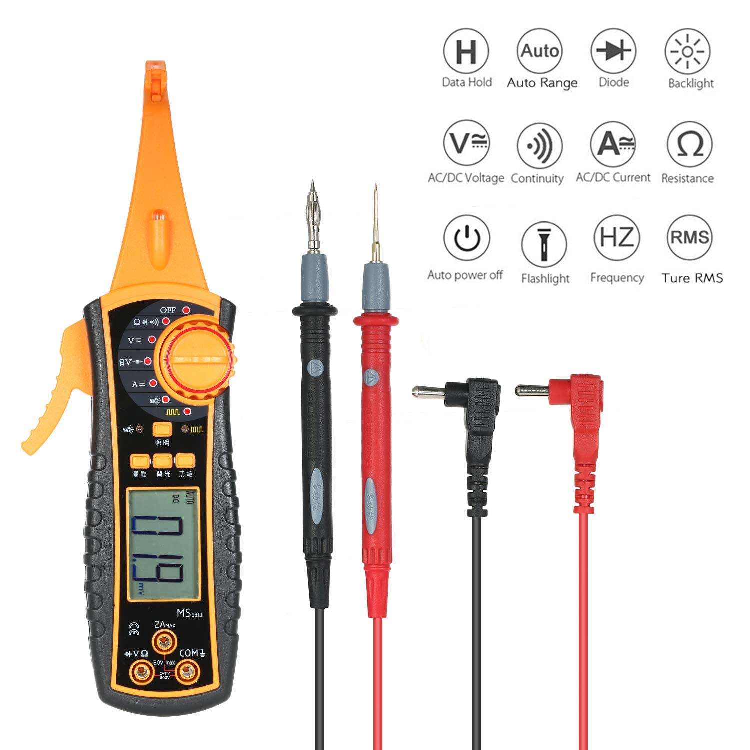 DS-Wang Multimeter Multi-Function Auto Circuit Detector Power Circuit Probe Kit Car Electric Circuit Voltage Tester Multimeter Car Diagnostics Tools 2
