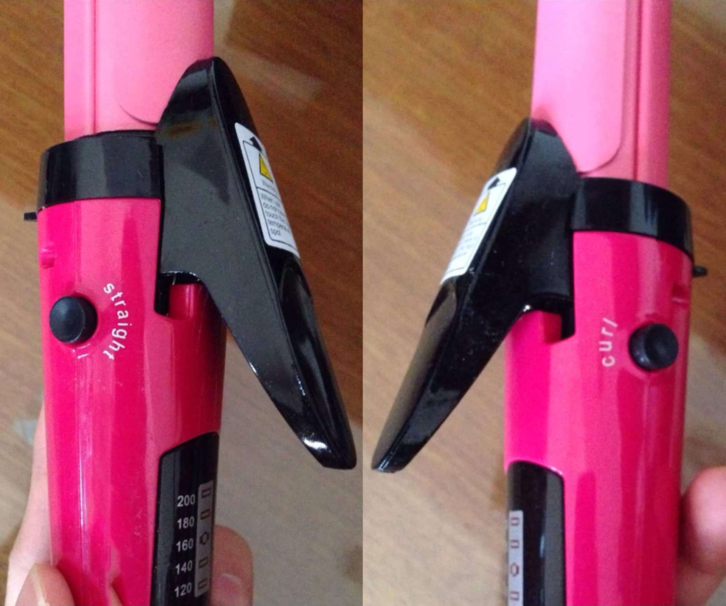 pee 2 in 1 Hair Styler Straightener and Curler Ceramic Plate Hair Curler Glow hair straightener brush for Women 6