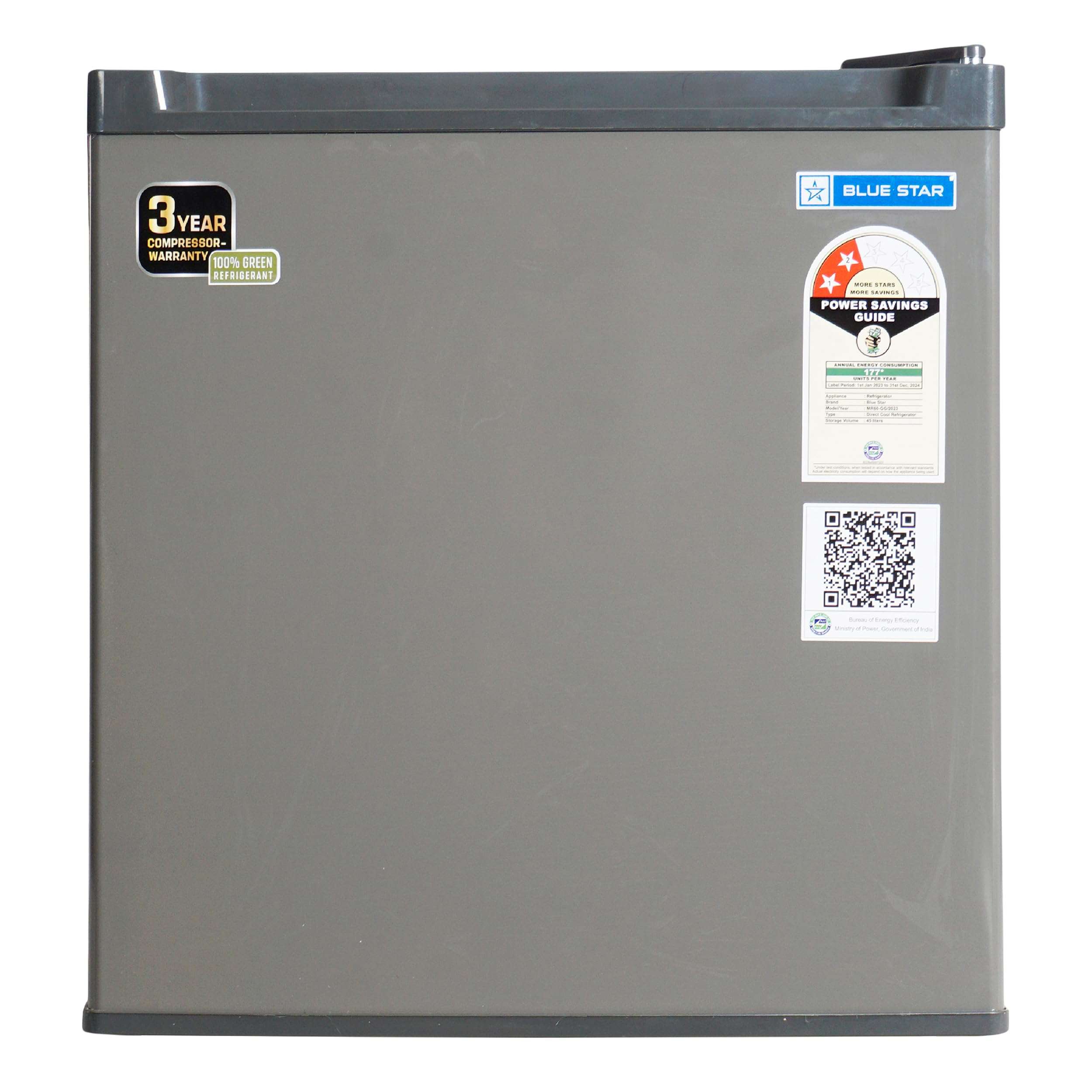 Blue Star 47 L 2 Star Minibar Refrigerator With adjustable Temperature (2023 Model, MR60-GG, Graphite - Grey) 1