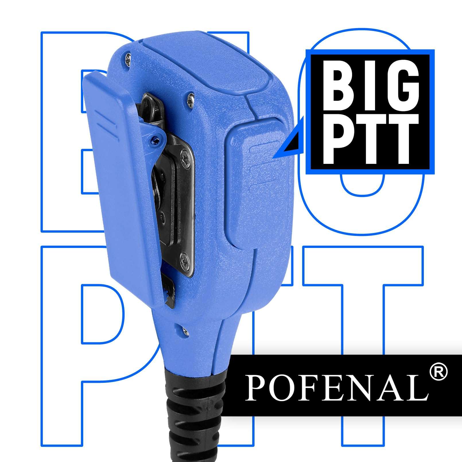 POFENAL Water-Proof Radio Microphone, Remote Shoulder MIC with 3.5mm Jack, Compatible with Motorola XPR6550 XPR7550 XPR7550e APX6000(Green) & 3.5mm Earpiece&1 Pack Large Green Earmolds 5