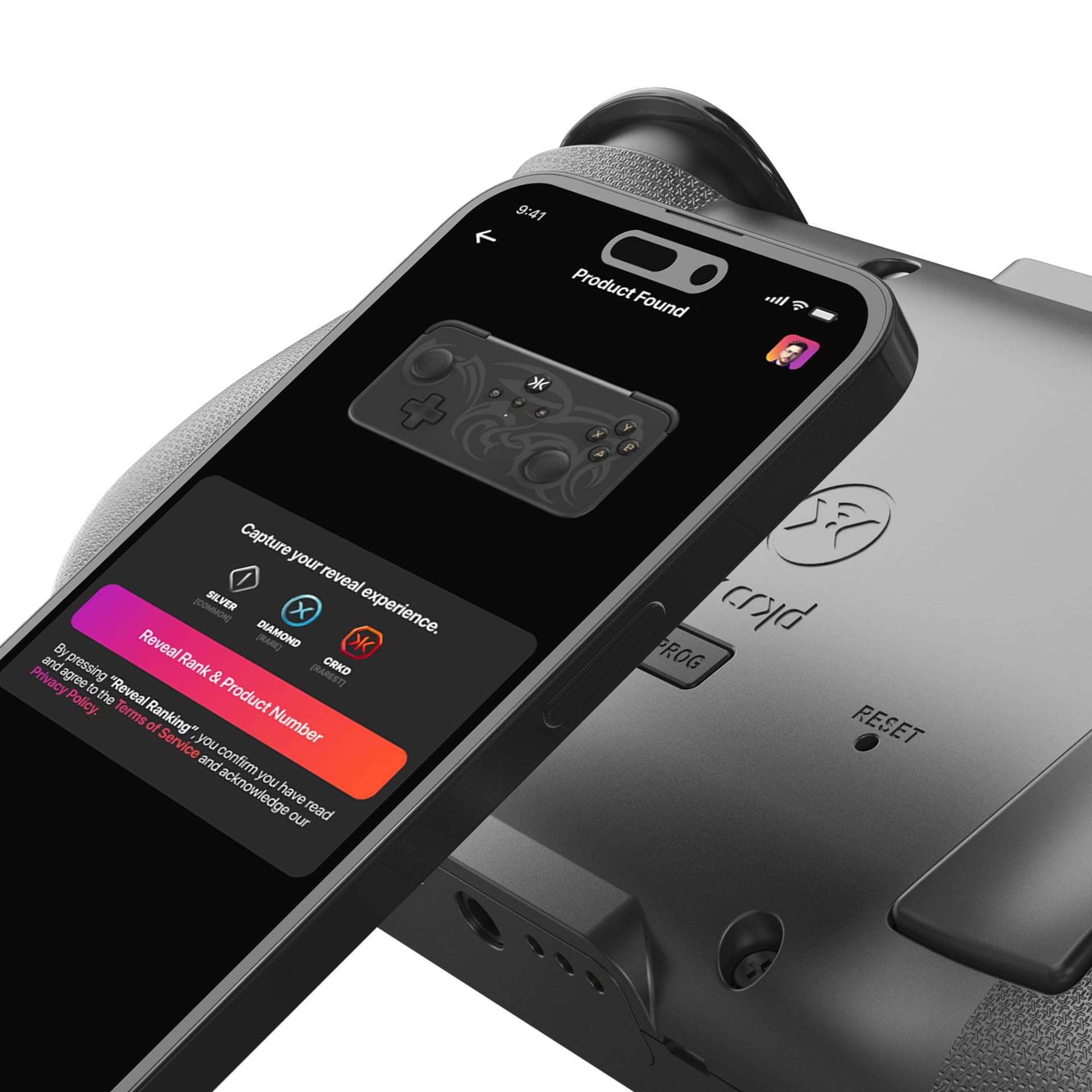 CRKD NEO S Controller with 5-Fret Guitar Grip Attachment For Nintendo Switch, PC, Mobile, Smart TV (Black Tribal Edition) 4