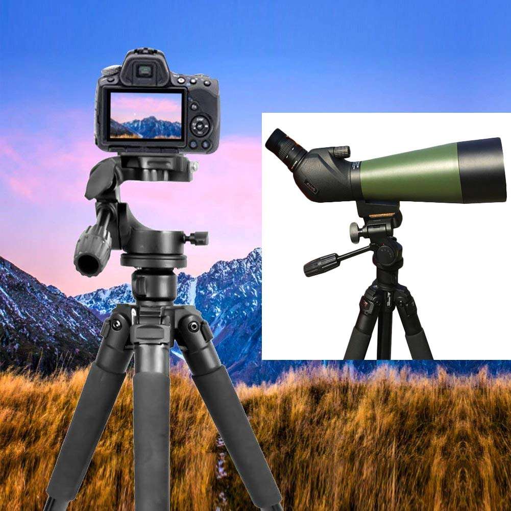 Gosky Tripod -Travel Portable Tripod for Spotting scopes, Binoculars, camcorders, or SLR Cameras (Pro Tripod (61-inch)) 4