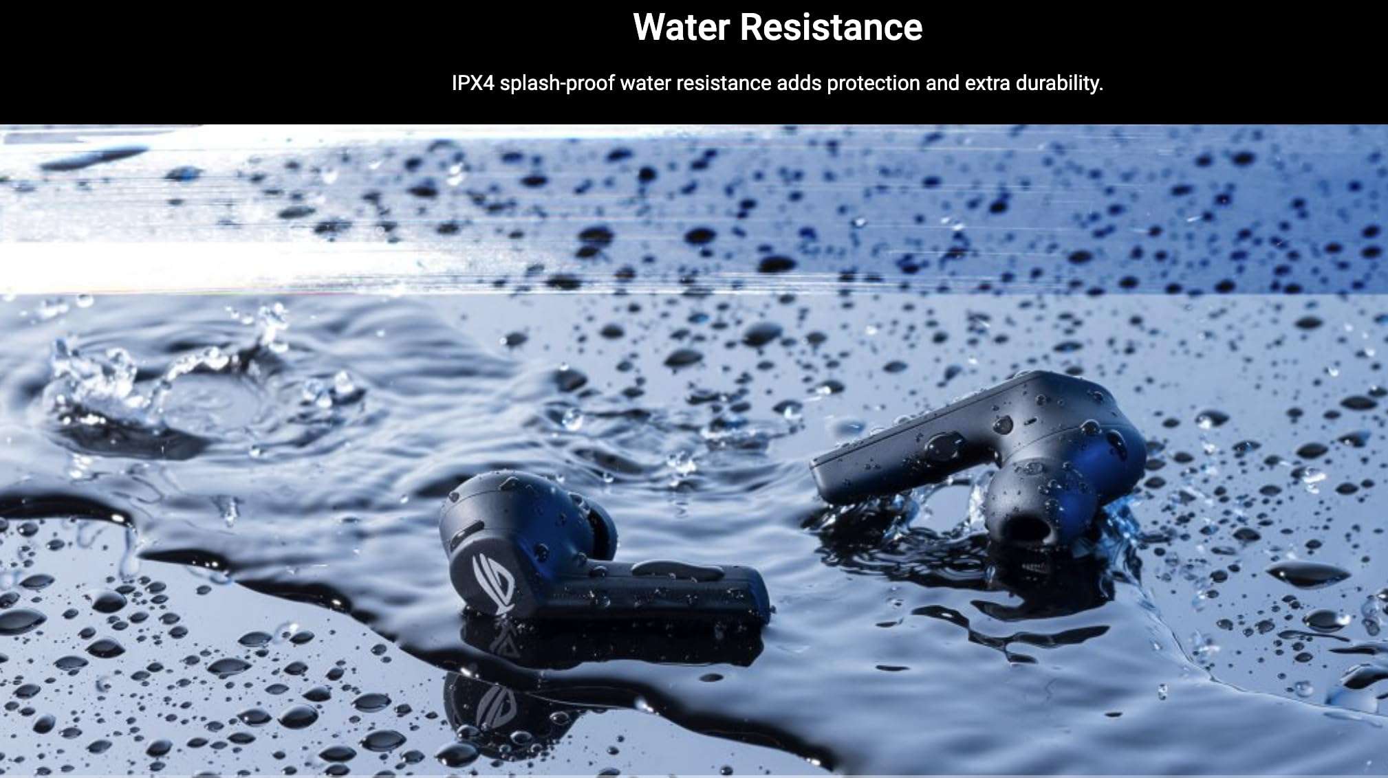 ASUS ROG Cetra True Wireless Gaming Headphone, Bluetooth, Driver Size 10 mm, Frequency Response 20 Hz - 20 KHz, Omnidirectional, Microphone Frequency Response 100Hz - 10KHz, Noise Cancellation. 5