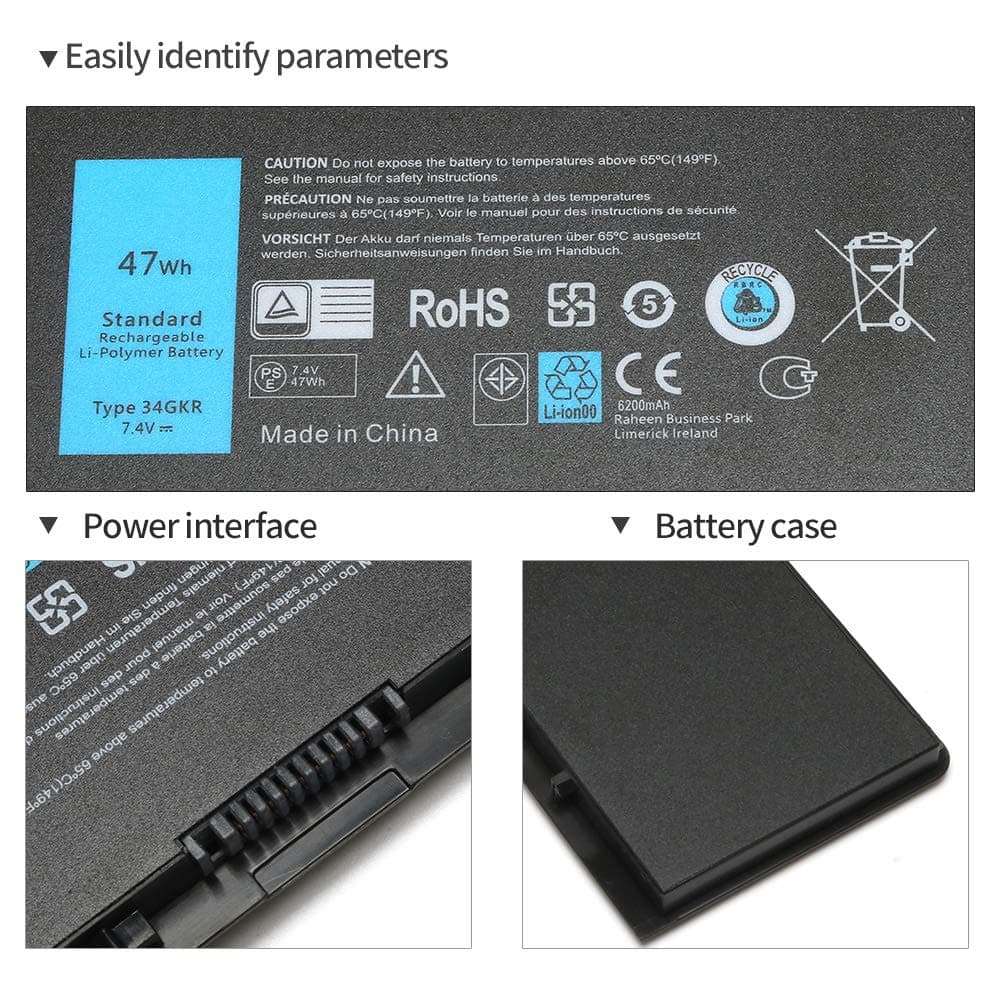 New E7440 451-BBFV 451-BBFT F38HT G0G2M PFXCR T19VW Laptop Battery Compatible with Dell Latitude E7420 451-BBFY E225846 Laptop Notebook Series [7.4V 47Wh ]– 12 Mothy Warranty 5