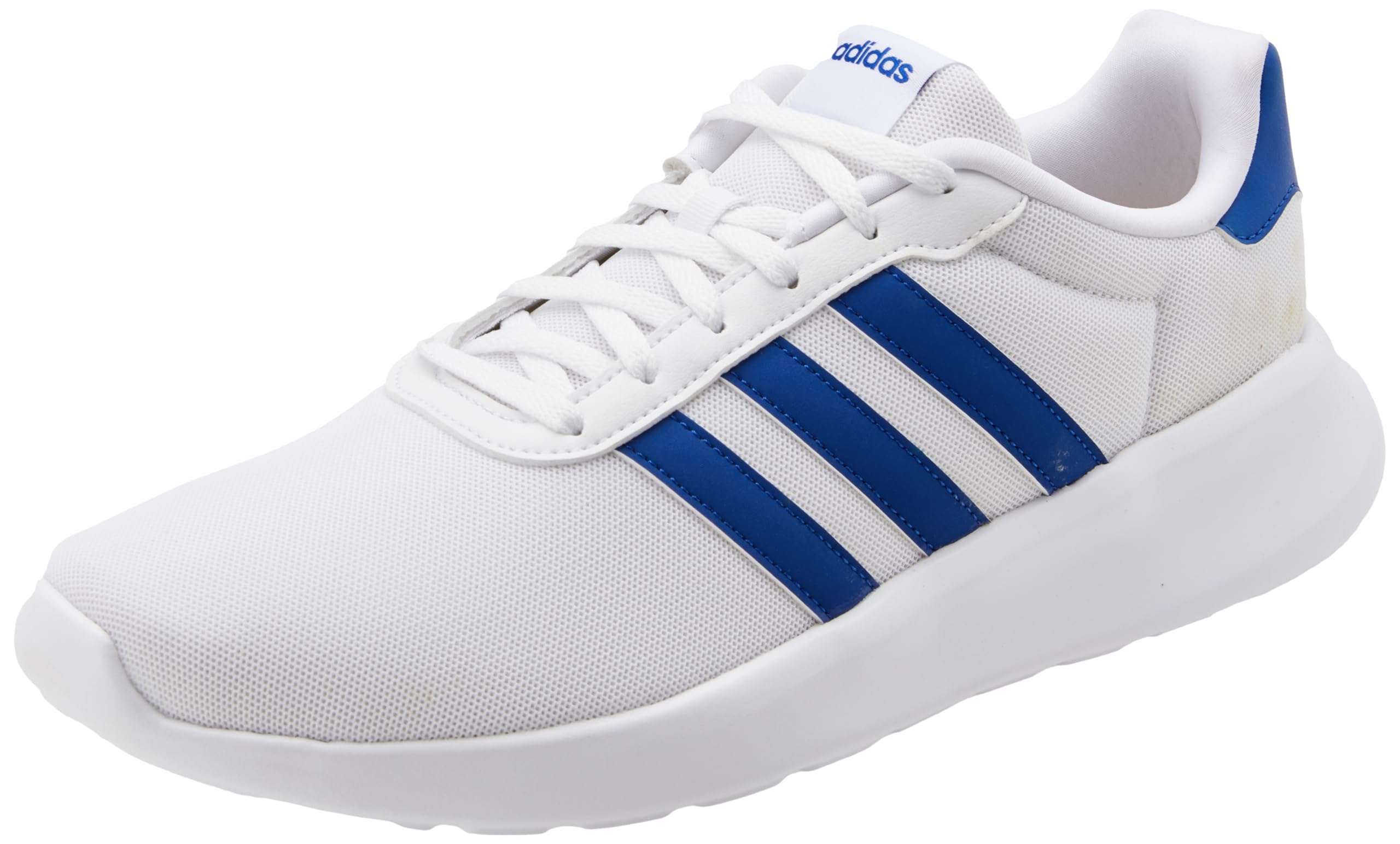 Adidas Men Synthetic LITE Racer 3.0 Running Shoes, FTWWHT/ROYBLU/FTWWHT, UK-7.5 1