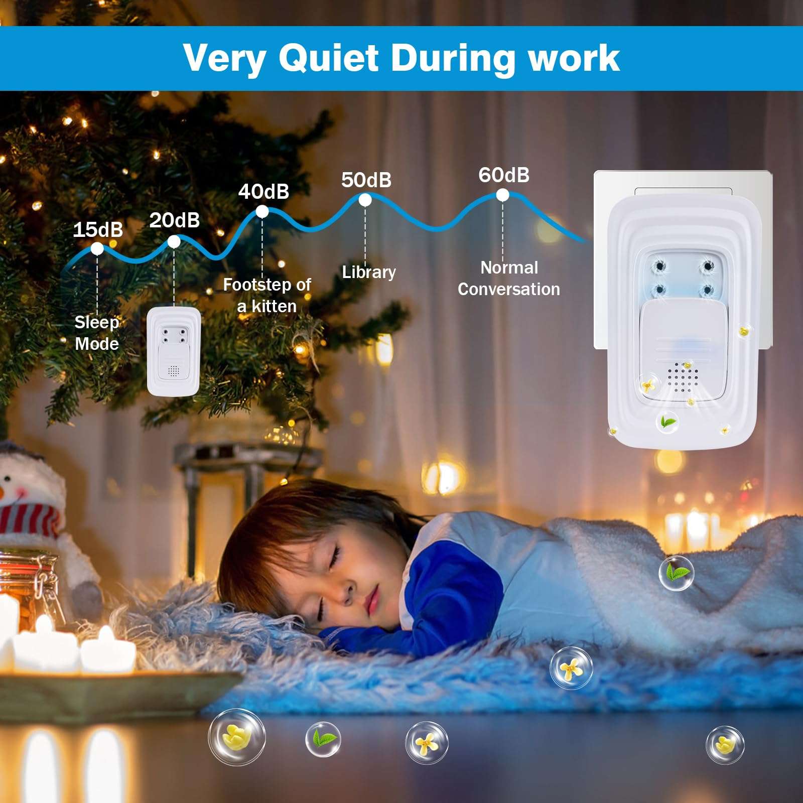 PVACG 4Pack Plug In Air Ionizers for Home with 4 Brush Heads and Fragrance, Quiet Negative Ion Air Purifier for Bedroom Portable Wall Plug In Air Freshener for Office Bathroom Living Room (4) 5