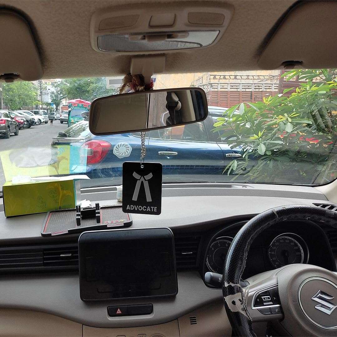 CVANU Acrylic Car Hanging Accessories ADVOCATE Embossed Both Side for Car Decoration(3" x4inch)_c1 4