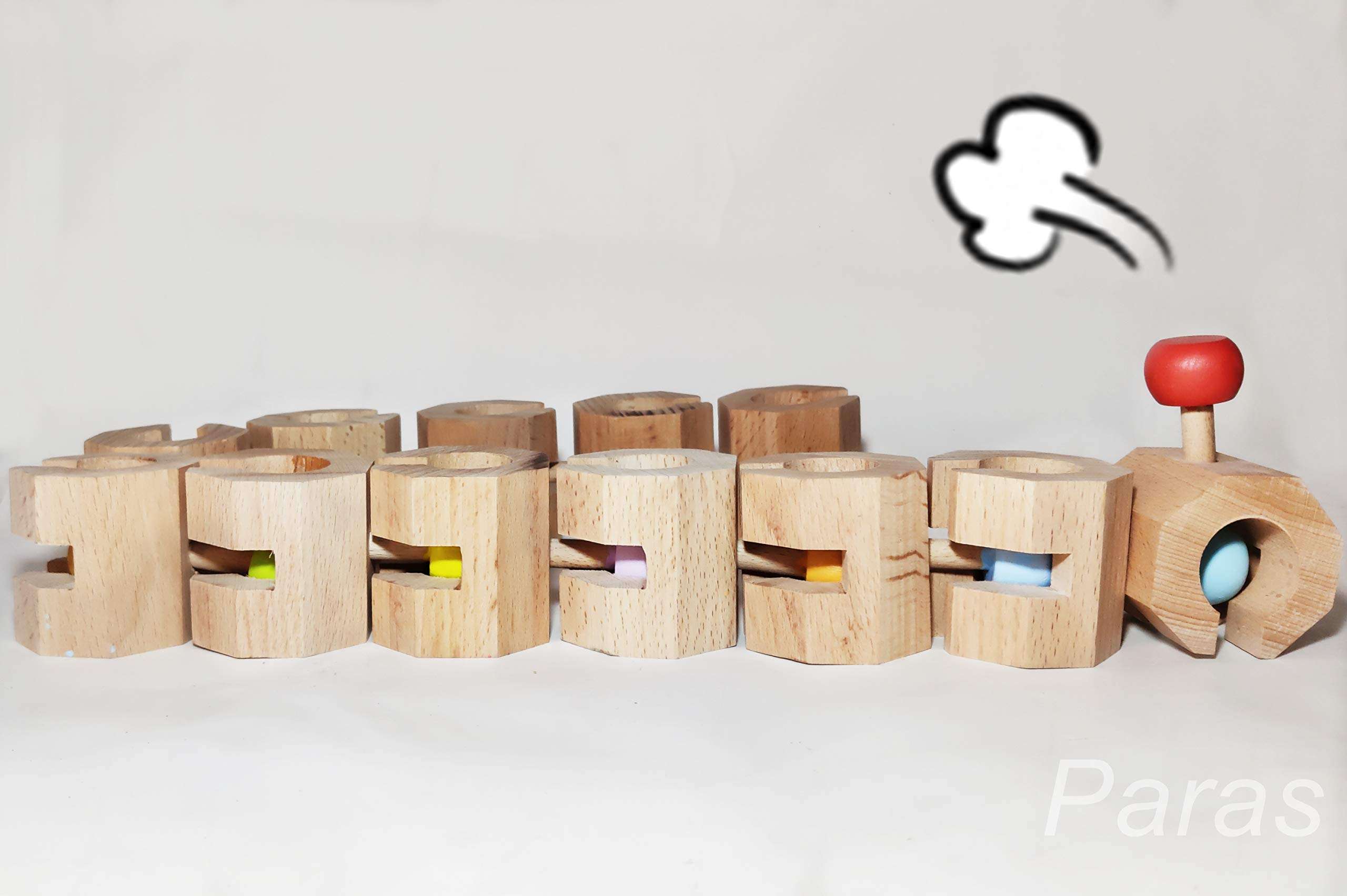 Paras | 12 Pc Wooden Connectable Chain Educational and Learning Toys 3