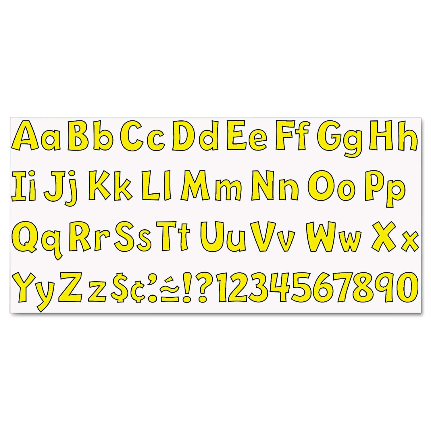 Trend Enterprises Playful Uppercase/Lowercase Ready Letter, Yellow 216 per Pack (T-79743) 5