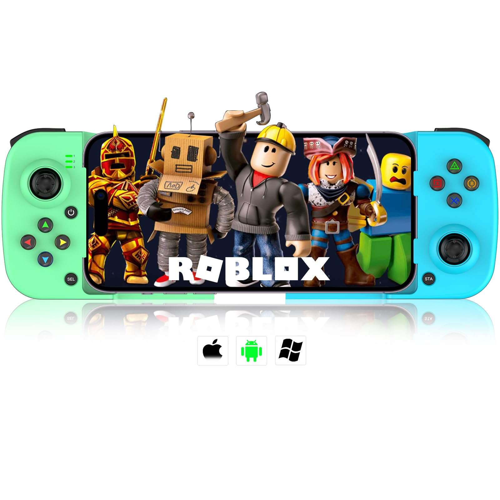 arVin Wireless Gaming Controller for iPhone Android Gamepad Joystick for iPhone 15/14/13, iOS, iPad, MacBook, Samsung Galaxy S23/22/21, TCL, One Plus, Tablet, PC, Call of Duty Mobile, Genshin, Diablo 1