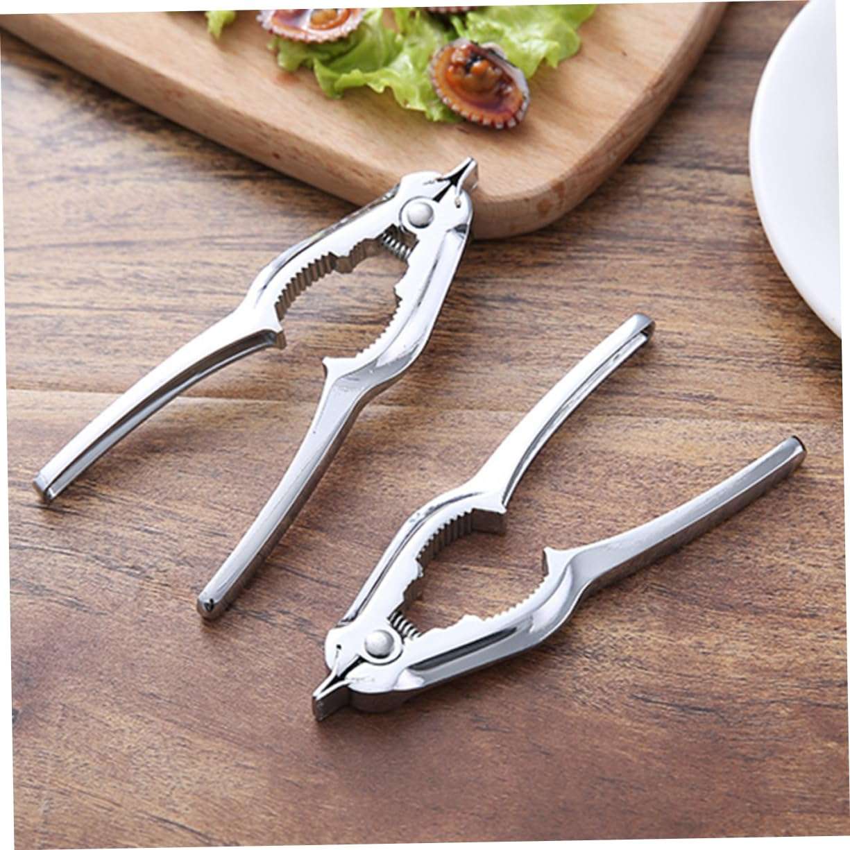 Zerodeko High Hardness Zinc Alloy Clam Opener Seafood Cracker Kitchen Gadget Oyster Shellfish Remover 6