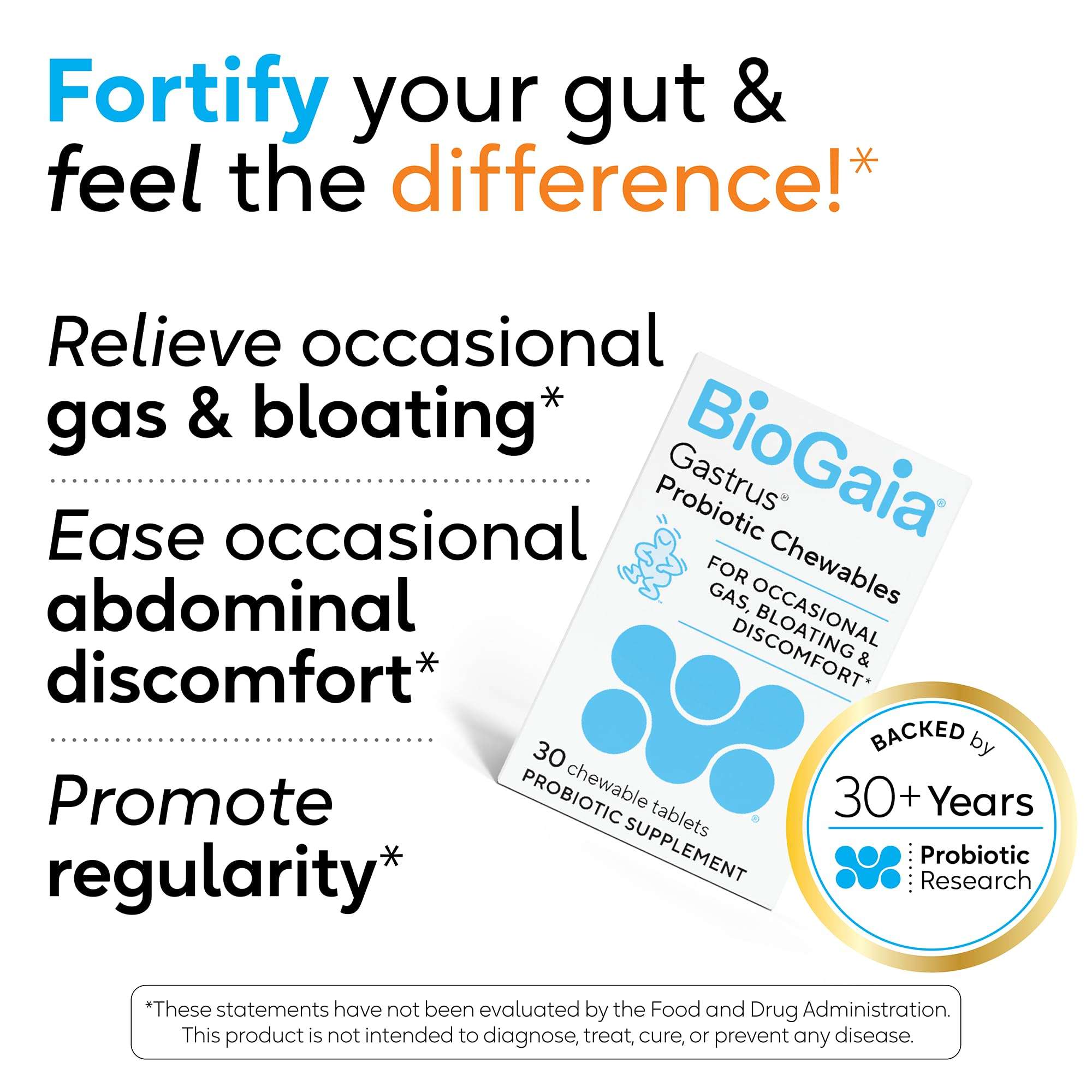 BioGaia Gastrus Gut Health Probiotic | Eases Abdominal Discomfort, Gas & Bloating | Promotes Regularity & a Healthy Gut | Contributes to a Balanced Microbiome | Backed by 30 Years of Research 5