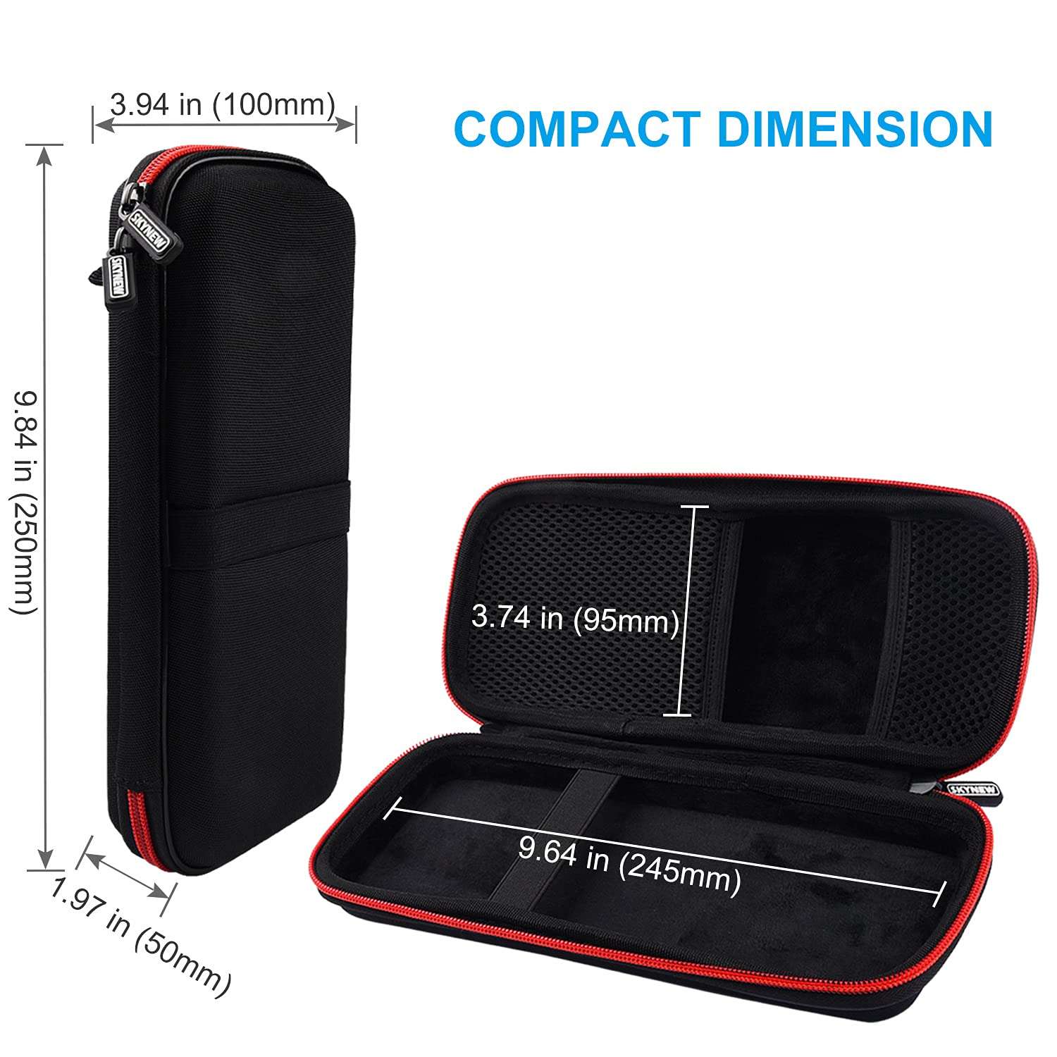 Hard Travel Case Fit for RAVPower 26800/20100/20000mAh, Anker Power Core 26800mAh/PowerCore +26800mAh, Dulla M50000 Power Bank 12000mAh, ROMOSS 30000mAh, Lab599 Tx500 Radio by SKYNEW (Large Black) 3