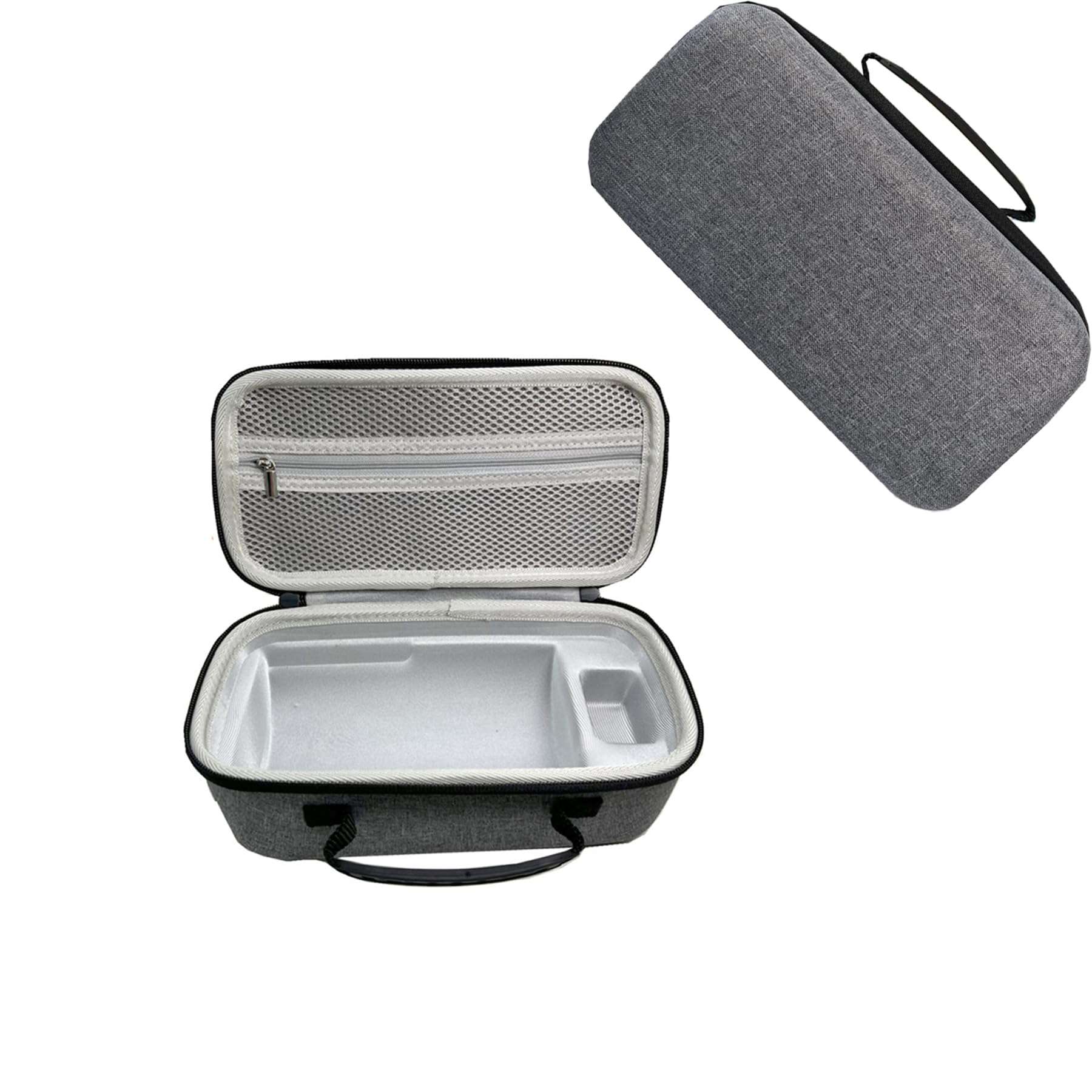 ZLiT Projector Case, Hard Shell EVA Storage Bag Travel Case for Samsung The Freestyle Portable Projector, Shockproof, Indoor/Outdoor, Grey, Movie Theme 1