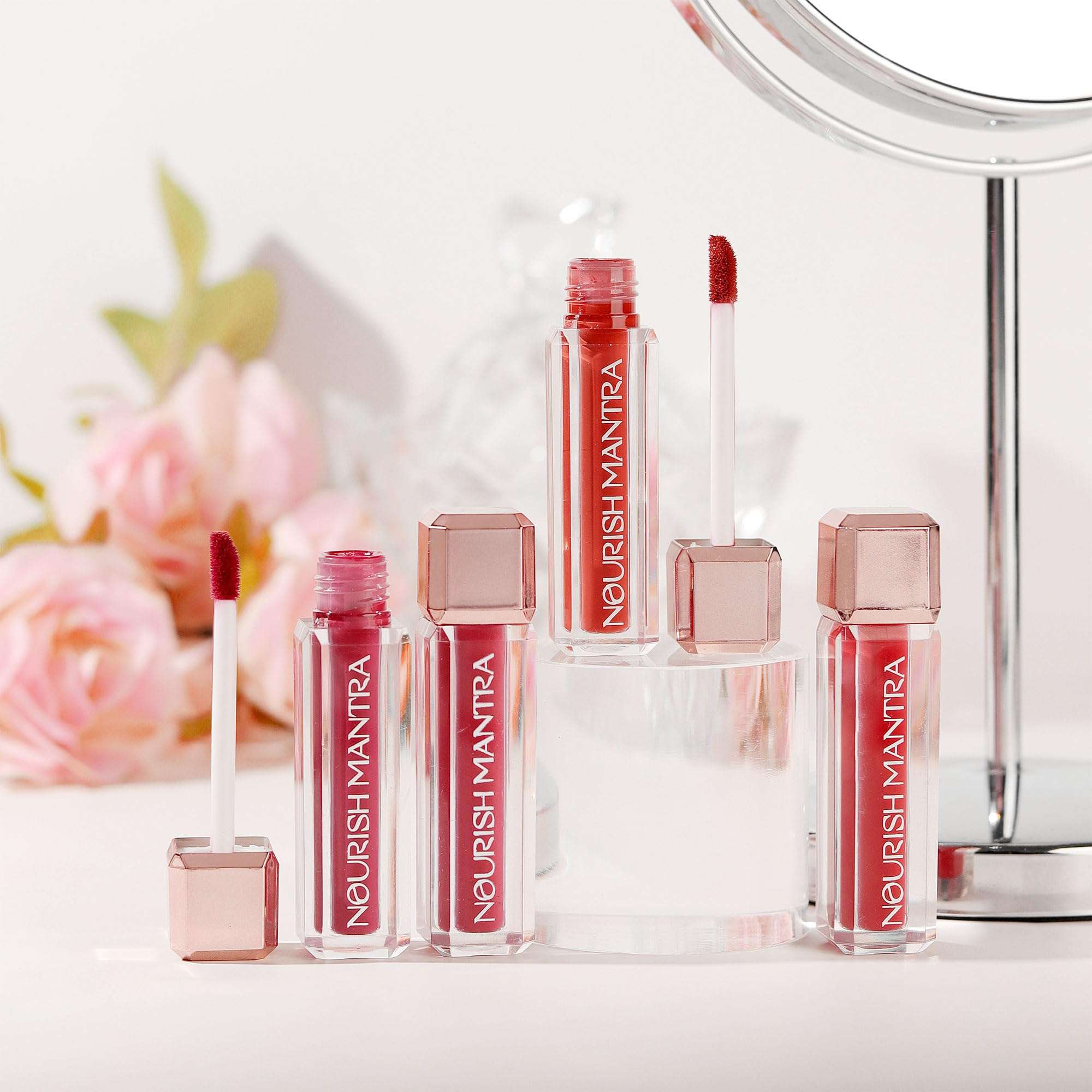 NOURISH MANTRA Natkhat Berry Lipstick (3.5ml)/ Creamy Matte Liquid Lipstick with SPF/Water Proof/Smudge Proof/Transfer Proof/Long Lasting/Suits All Skin Tones 4