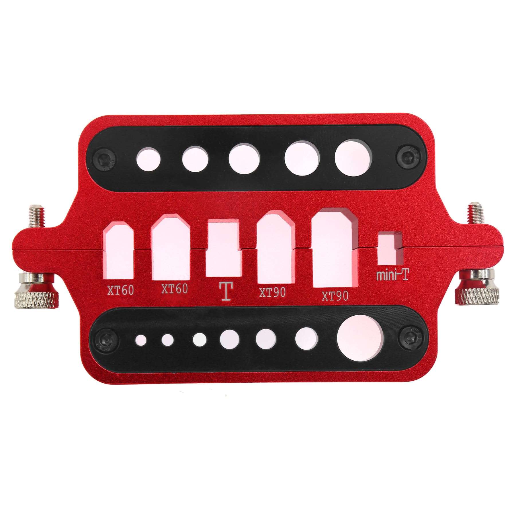 RC Tools Metal Welding Soldering Insulate Station Jig RC Ball End Remover RC Ball Joint Tool Multifunction Wrench Mini Hex Socket Wrench for XT60 XT90 Deans Banana Plug Connector (Red) 5