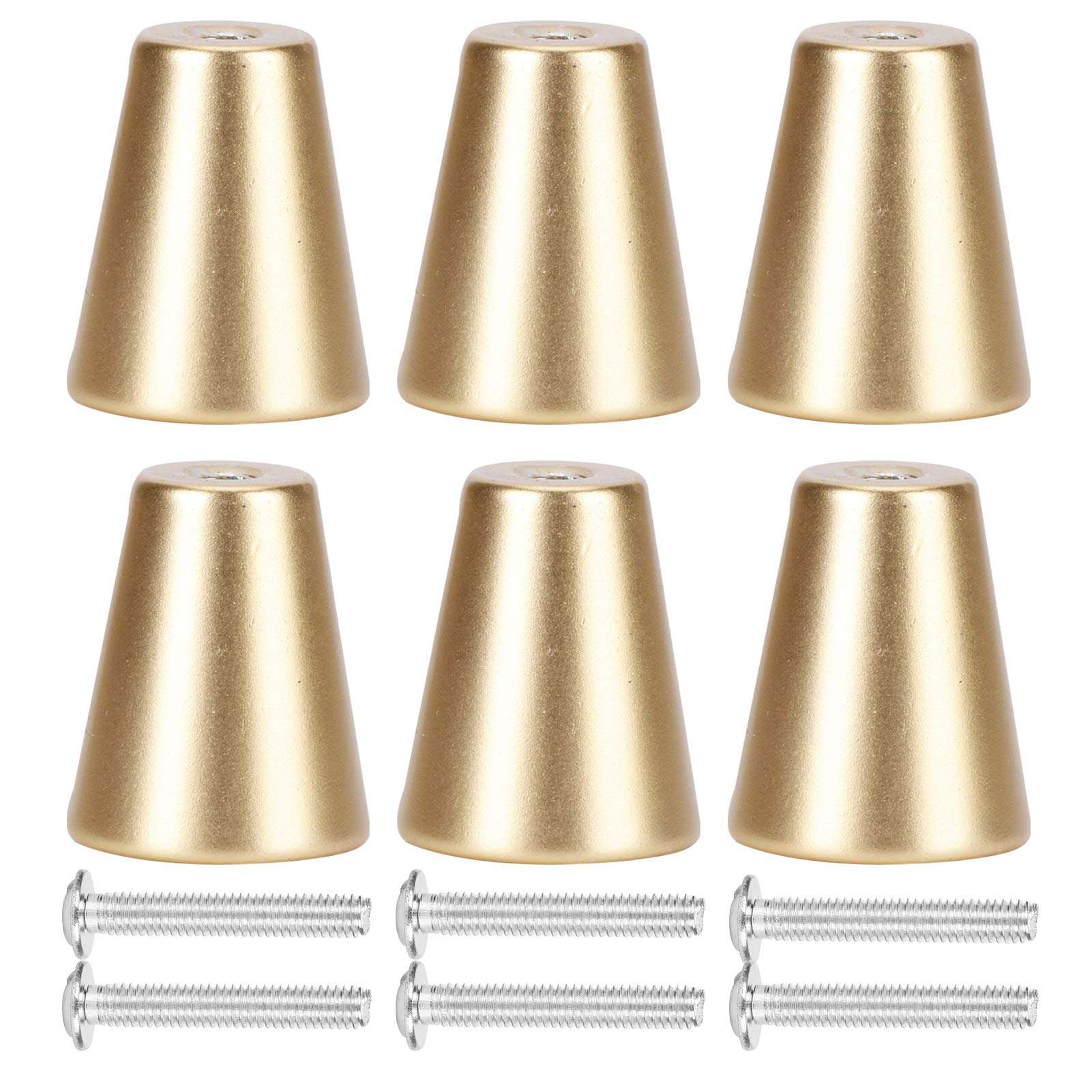 Door Handle European Style Cabinet Accessories Drawer Pull 6 Sets Furniture Hardware Jewelry Cabinets Tv Cabinets for Wardrobes Shoe Cabinets(#1) 2