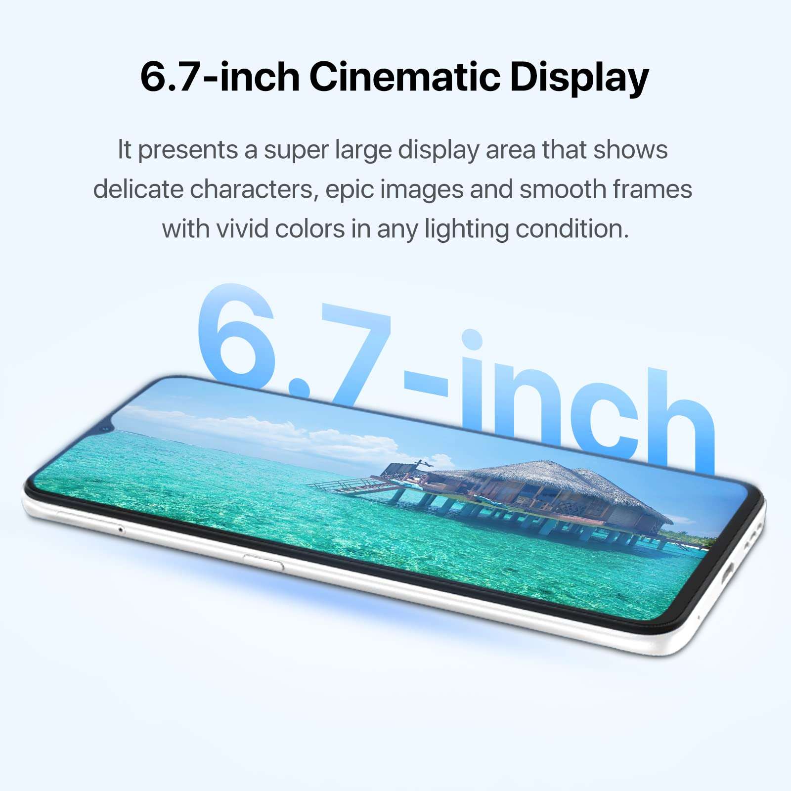 UMIDIGI Cell Phone, F3 8GB+128GB Smartphone Unlocked, 48MP AI Triple Camera, 6.7inch HD Full Screen, 5150mAh Battery,18W Fast Charging, Android 11 Phone Unlock, Type-C,4G Dual SIM, NFC 6