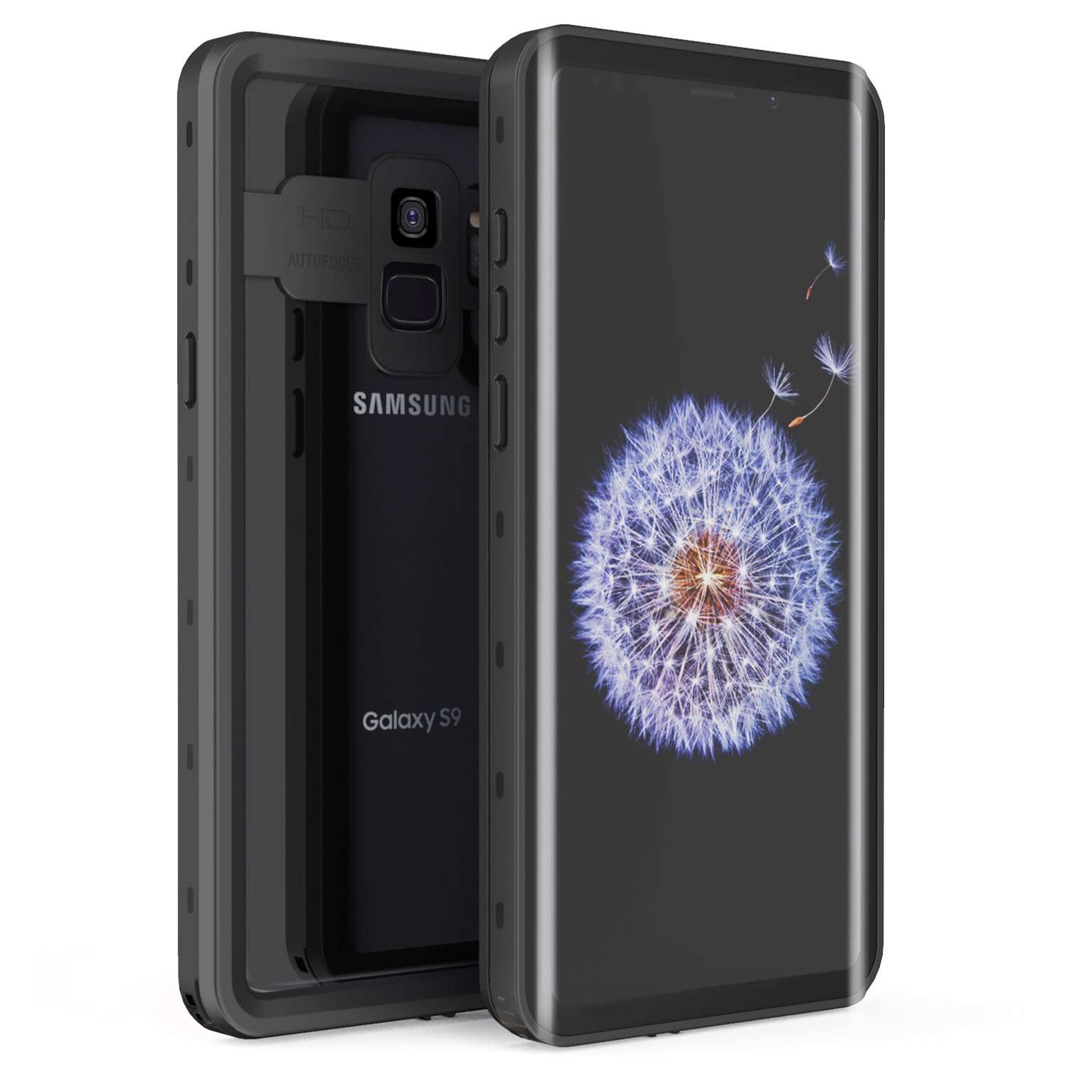 Samsung Galaxy S9 Waterproof Case, IP68 Waterproof/Snowproof/Shockproof/Dirtproof, Full-Body Protective Case with Built-in Screen Protector 1