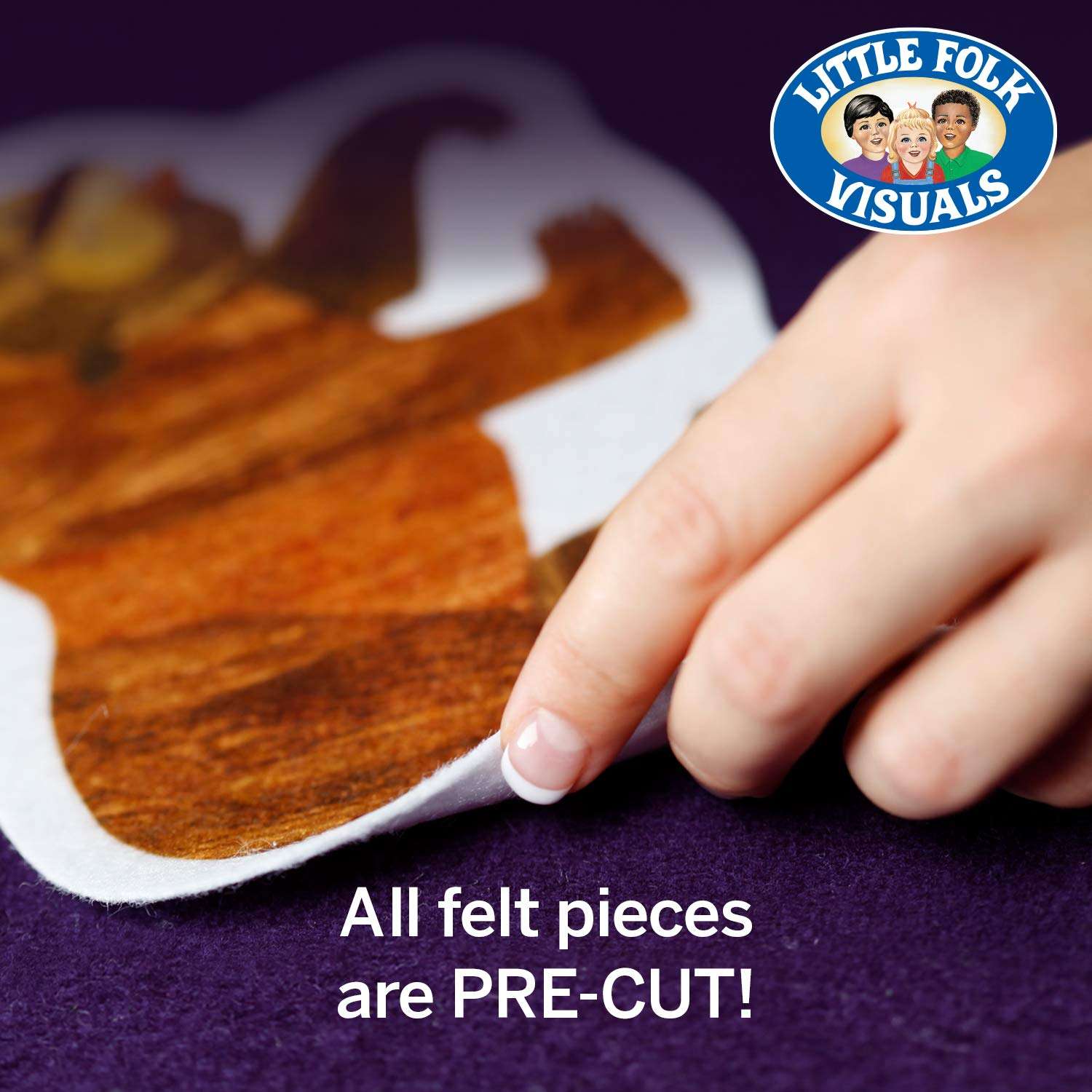 Little Folk Visuals Fruits and Nuts Precut Flannel/Felt Board Figures, 18 Pieces Set 4