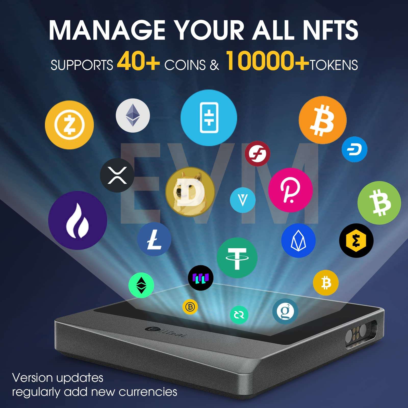 ELLIPAL Air-gapped Crypto Wallet - Titan Mini, 10000 Coins & Tokens, Anti-Tamper Cold Storage for BTC/XRP/ETH/XLM/USDT/LTC 3