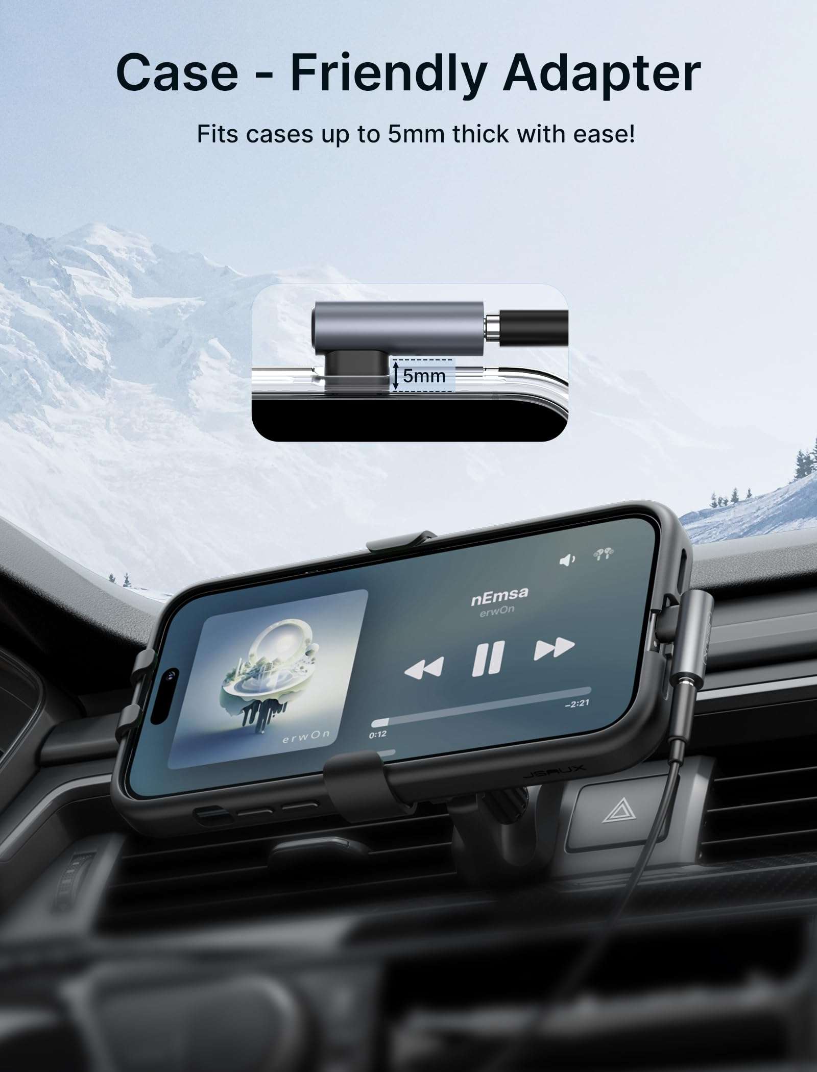 JSAUX USB Type C to 3.5mm Female Headphone Jack Adapter, USB C to Aux Audio Dongle Cable Compatible with Pixel 4 3 2 XL, Galaxy S22 S21 S20 S20-5G Ultra S20+ Note 20 10 S10 S9 Plus iPad Pro-Grey 6