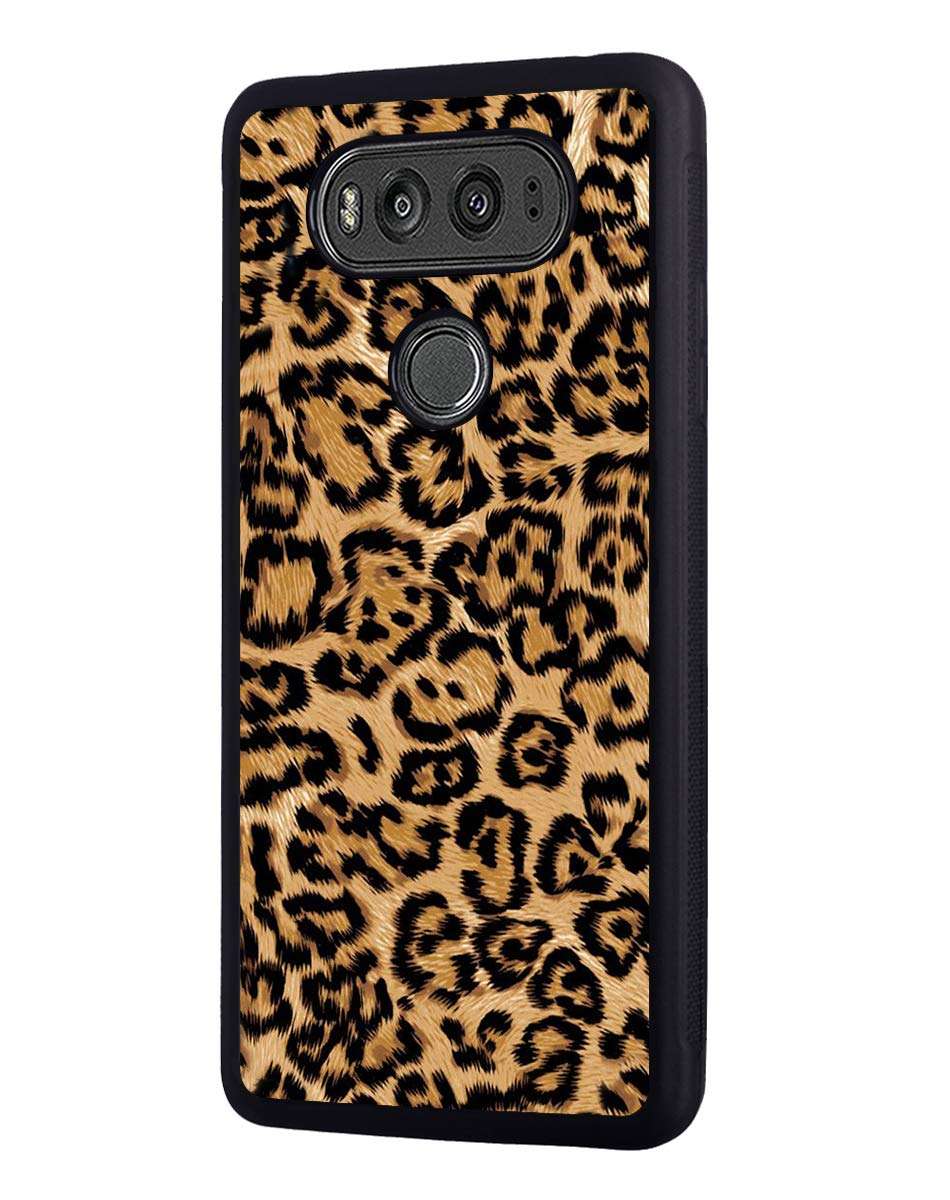 Case for LG V30 / LG V30 Plus/LG V30s / LG V35 / LG V35 ThinQ, Slim Anti-Scratch TPU Rubber Protective Case Cover for LG V30 - Leopard 1