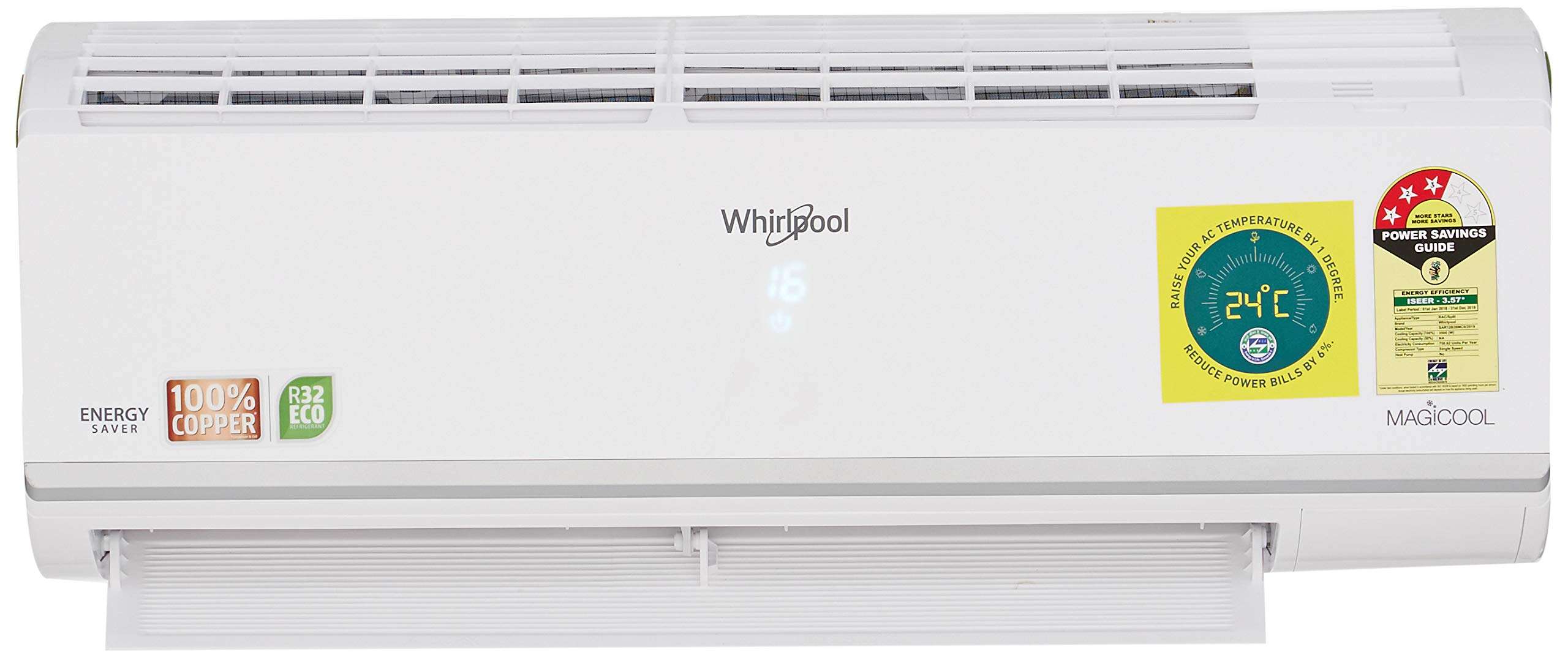 Whirlpool 1.0 Ton 3 Star Split AC (Copper, 1.0T MAGICOOL ELITE PRO 3S COPR, White)