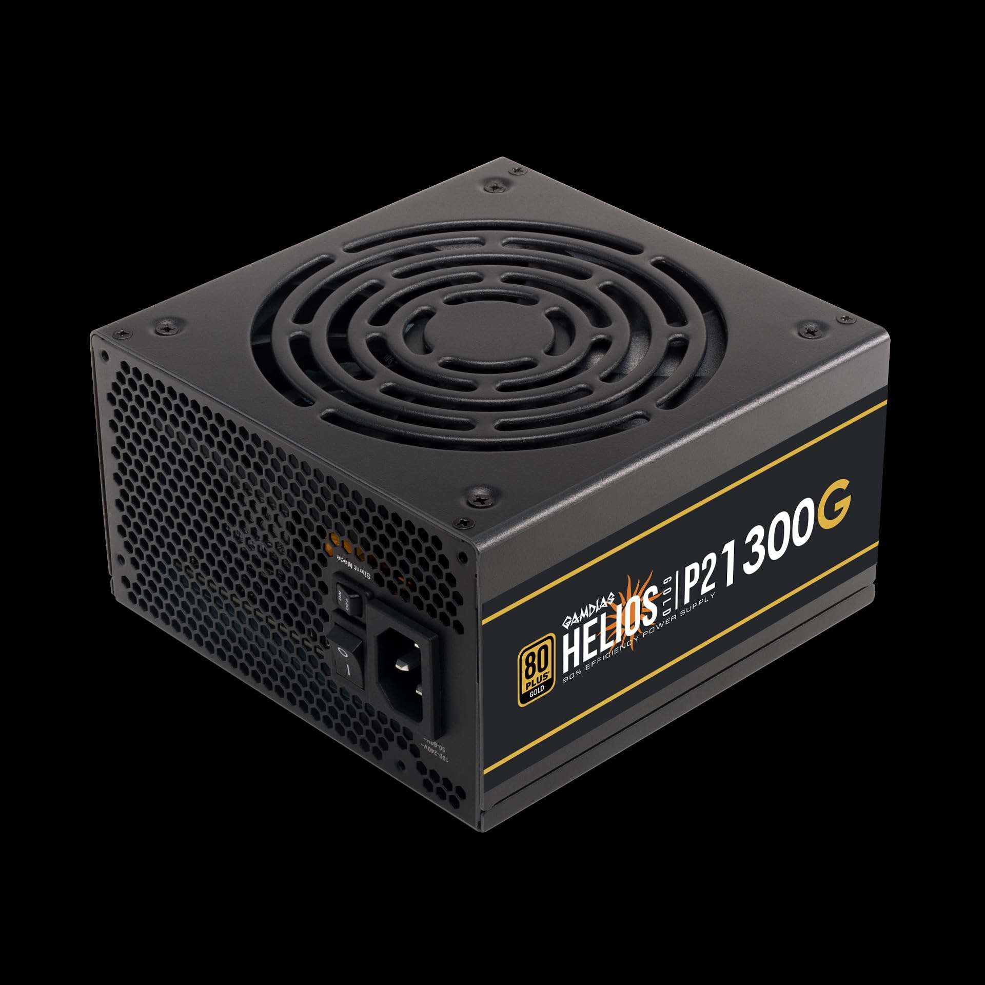 Gamdias 1300G Power Supply | Fully Modular | ATX 3.0 Version| 80 Plus Gold Certified | Japanese Capacitor | 120mm Fan | for RTX 40 Series GPU | 1300 Watt | PCI-E Gen 5.0 Ready