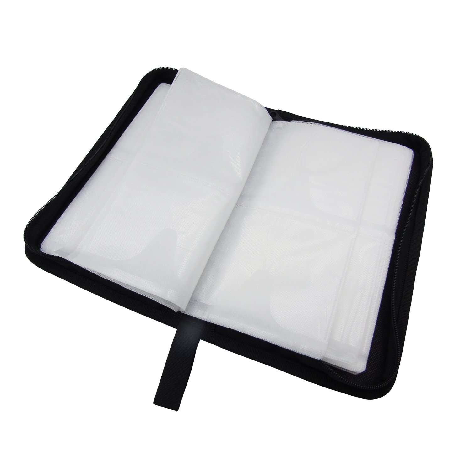 Grosun Black PU Leather CD DVD Storage Cases Portable Wallet Bags Holder for 80 Discs Capacity 3