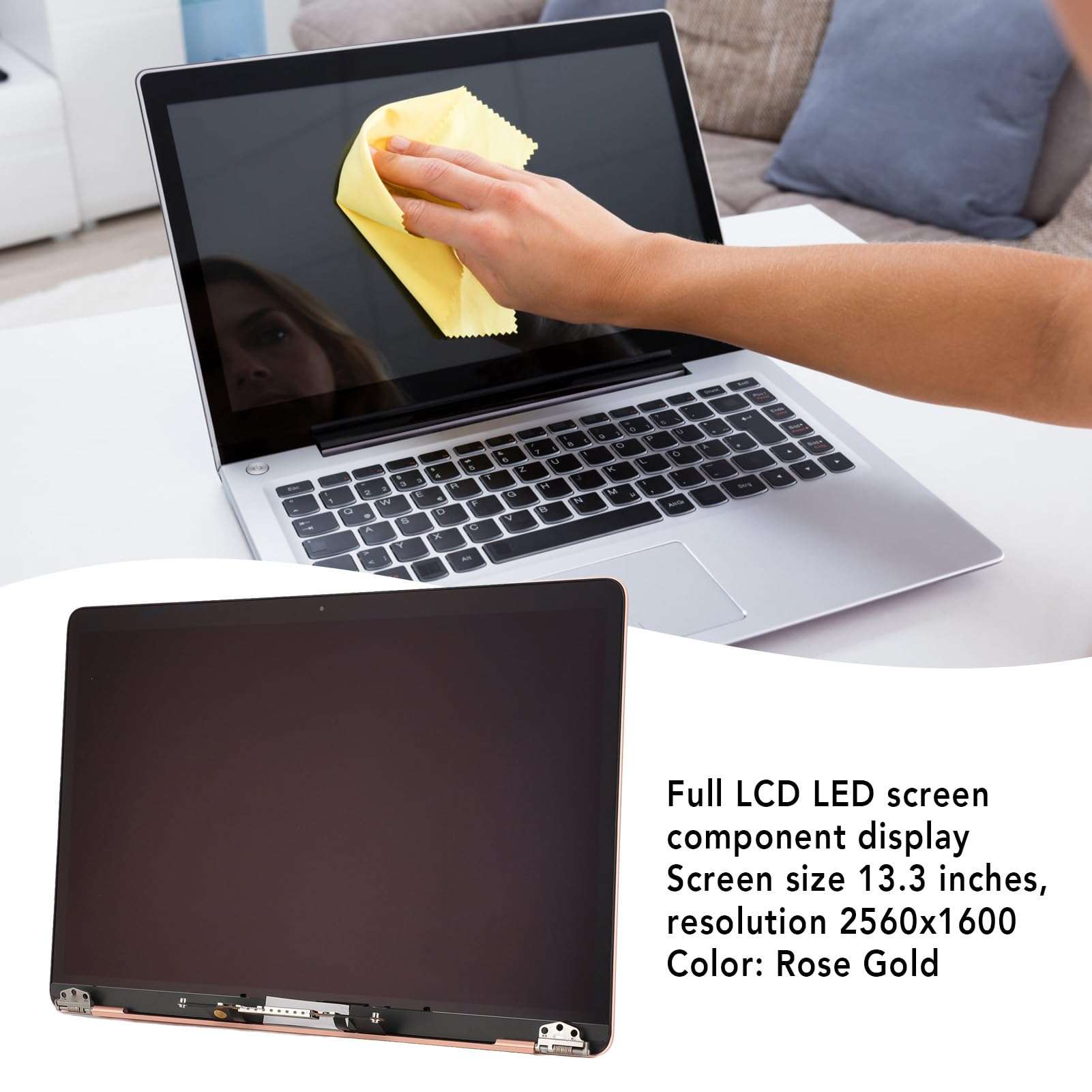 Replacement Screen 13.3inch Compatible for Retina 2018 for EMC 3184 2560x1600 Full LCD LED Screen Assembly Display 5