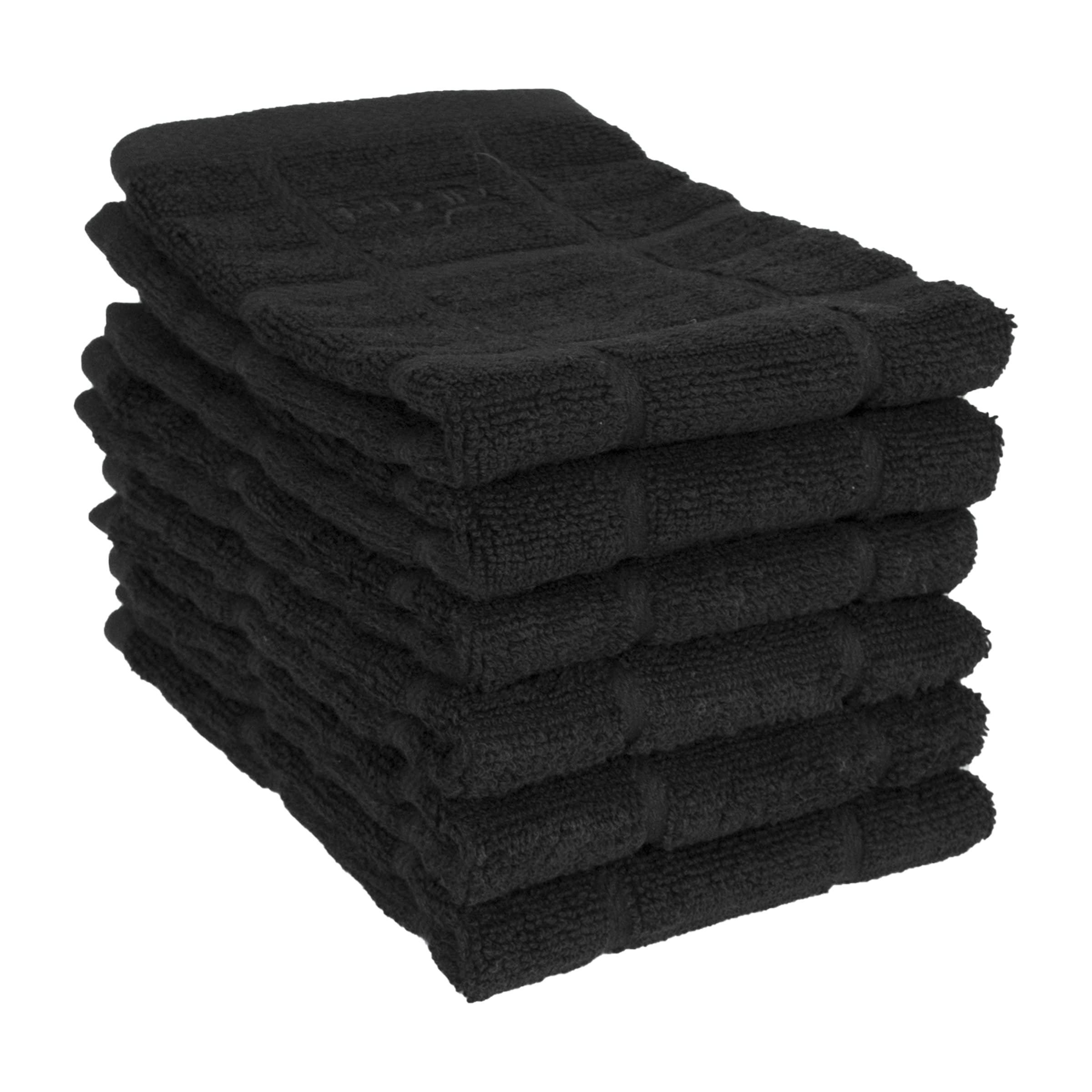 All-Clad Textiles 89314 Cotton Dish Cloth, 6-Pack, Black 1