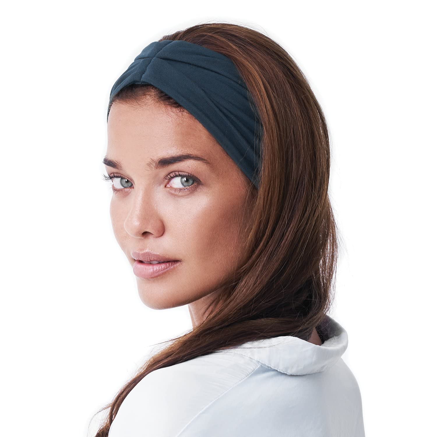 BLOM Non Slip Headbands - Wide Headbands for Women - Yoga Headbands for Women - Workout Headbands for Women - Wear for Fashion, Travel, or Running Multi Style - Gym Wrap